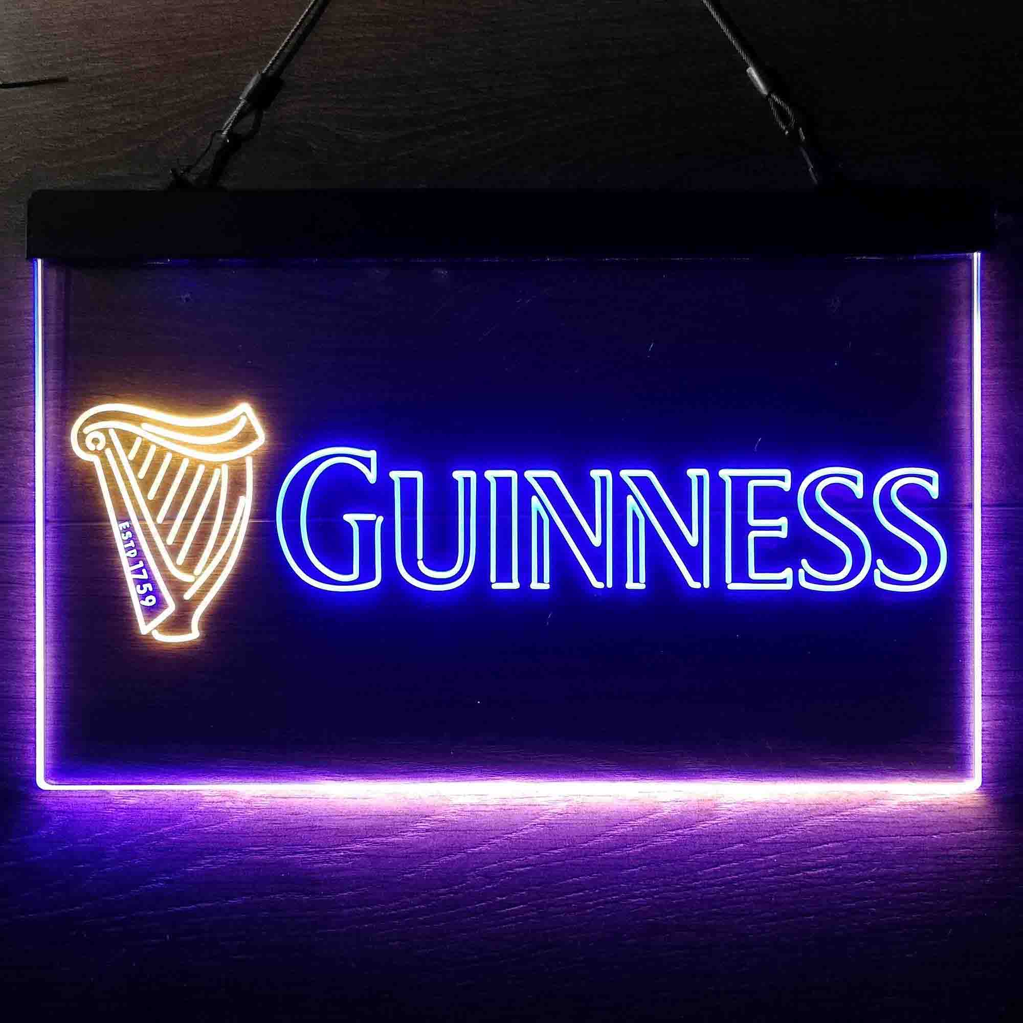 Guinness Dark Stout Beer Neon-Like LED Sign - Image 8