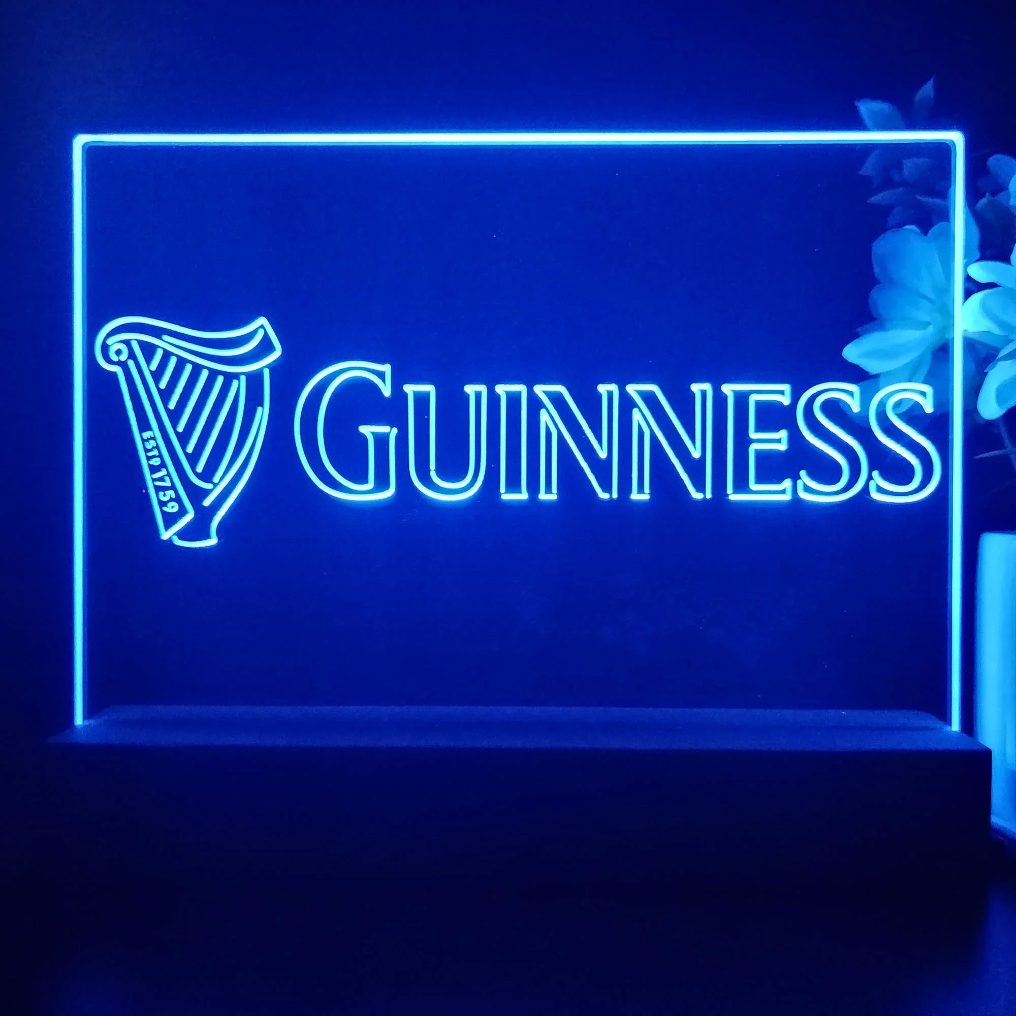 Guinness Dark Stout Beer Neon Sign Pub Bar Decor Lamp - Image 3