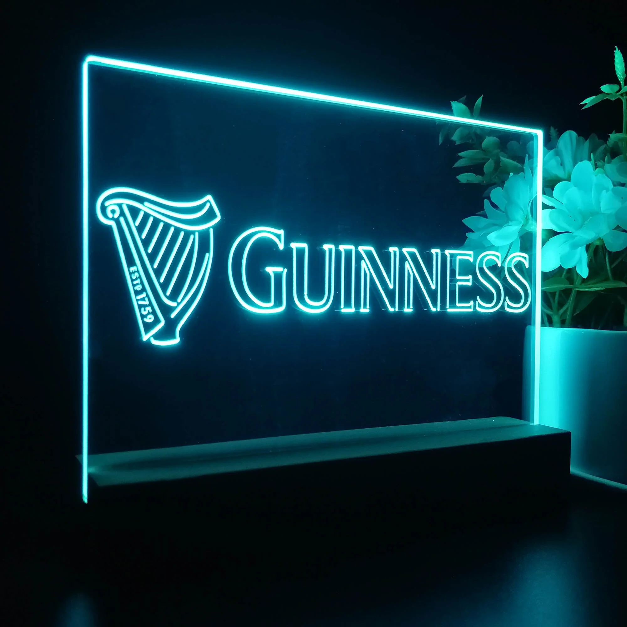 Guinness Dark Stout Beer Neon Sign Pub Bar Decor Lamp - Image 5
