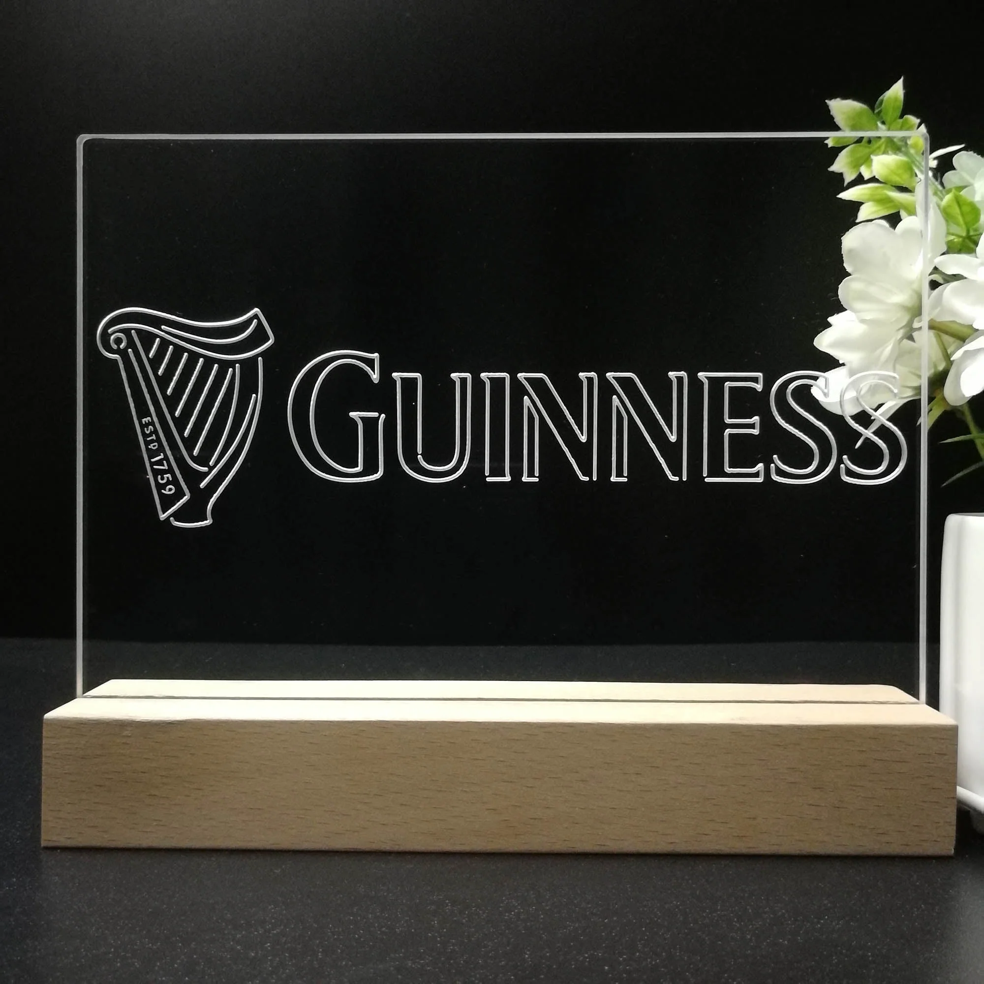 Guinness Dark Stout Beer Neon Sign Pub Bar Decor Lamp - Image 8