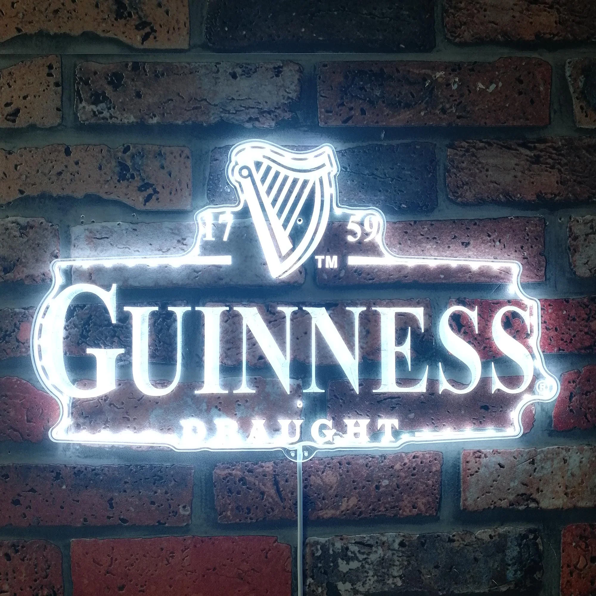 Guinness Draught Neon LED Sign with Dynamic RGB Colors - Image 5