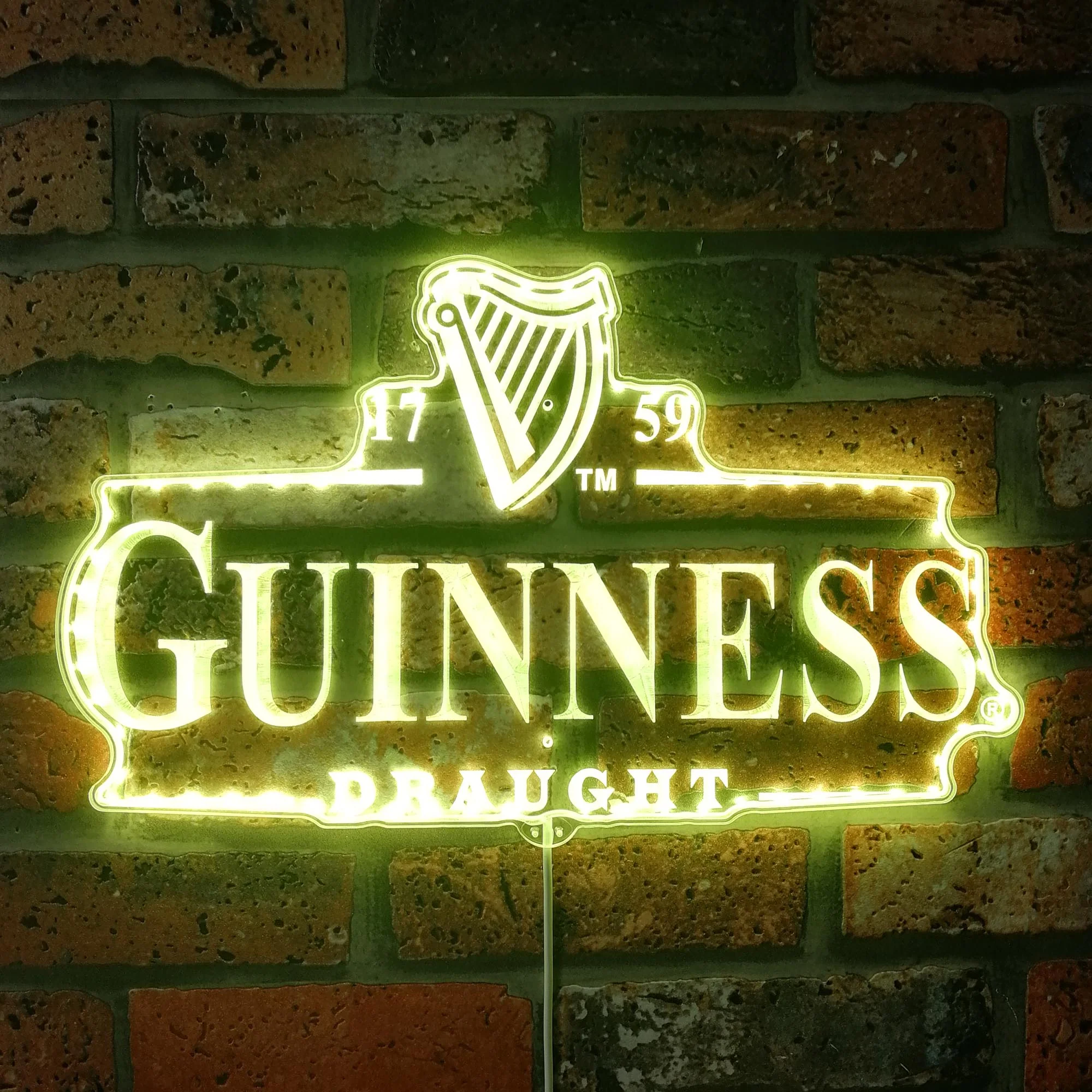 Guinness Draught Neon LED Sign with Dynamic RGB Colors - Image 7
