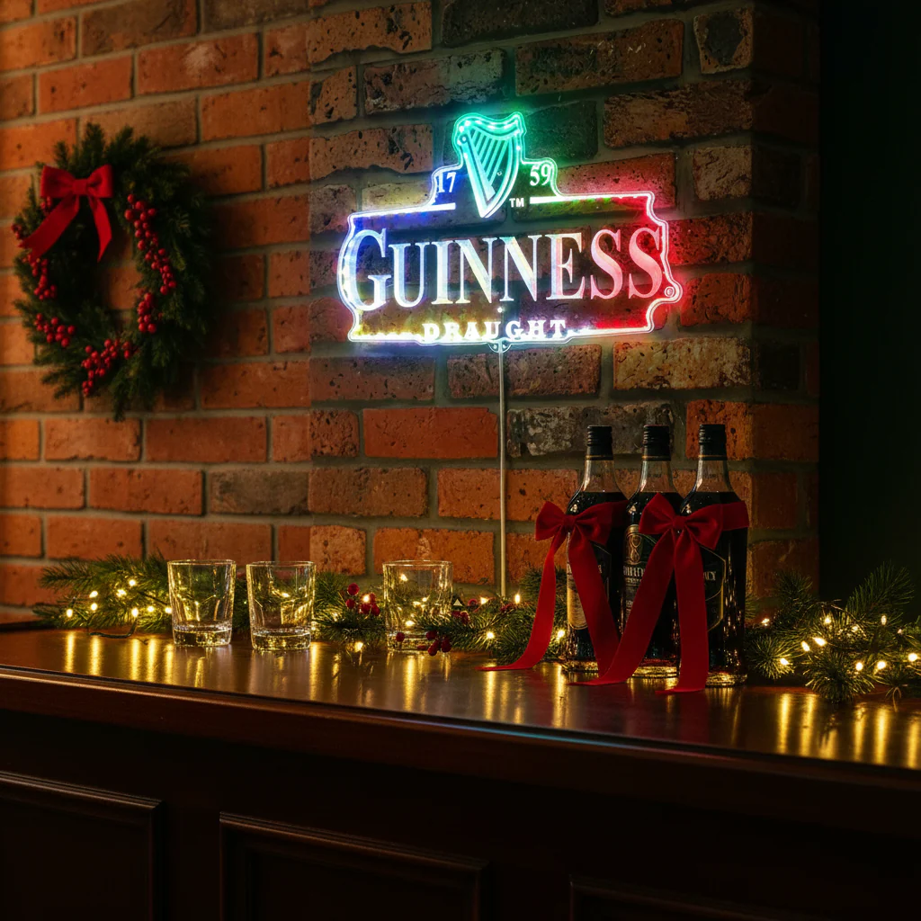 Guinness Draught Neon LED Sign with Dynamic RGB Colors - Image 8