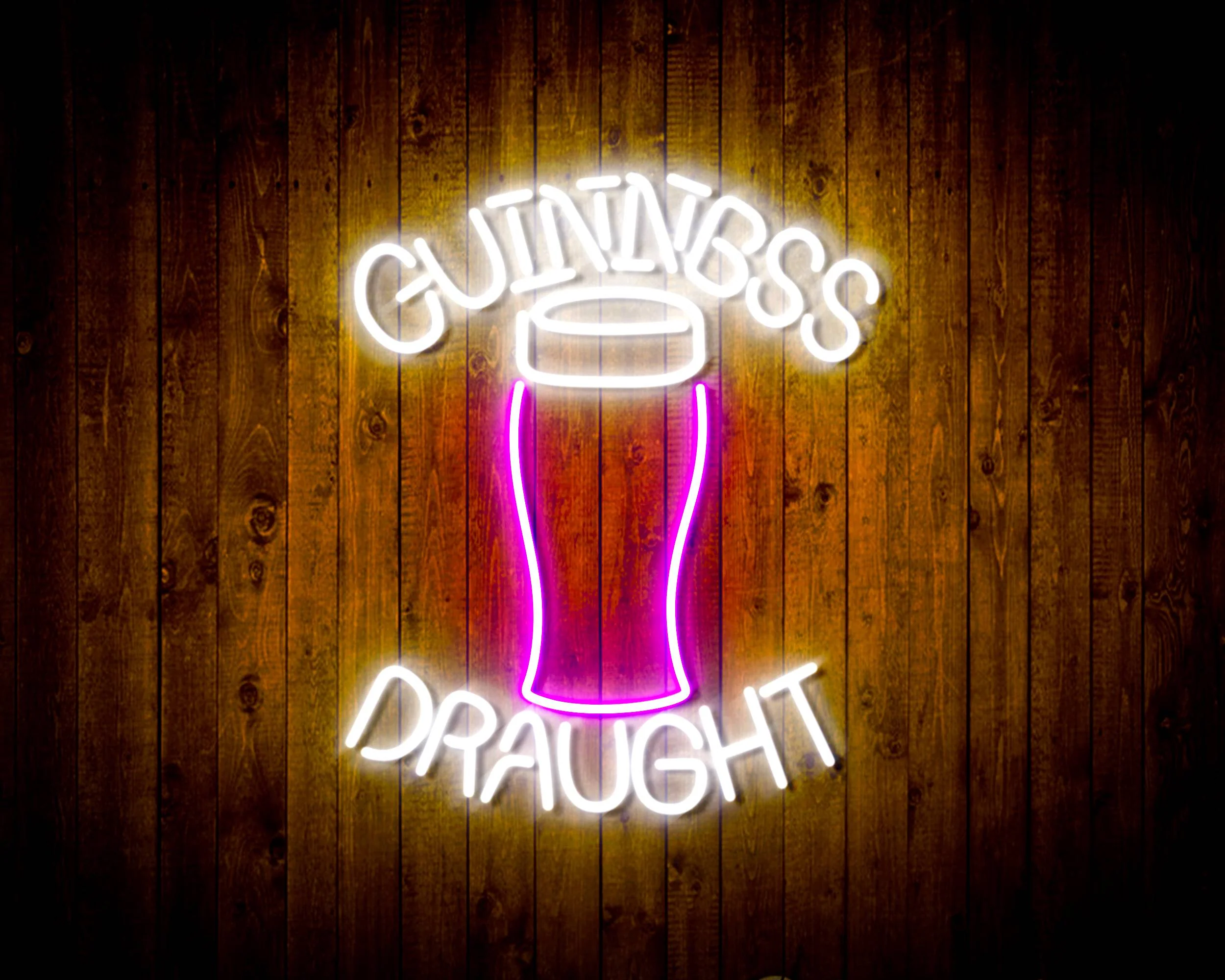Guinness Draught Home Bar Neon Flex LED Sign - Image 4