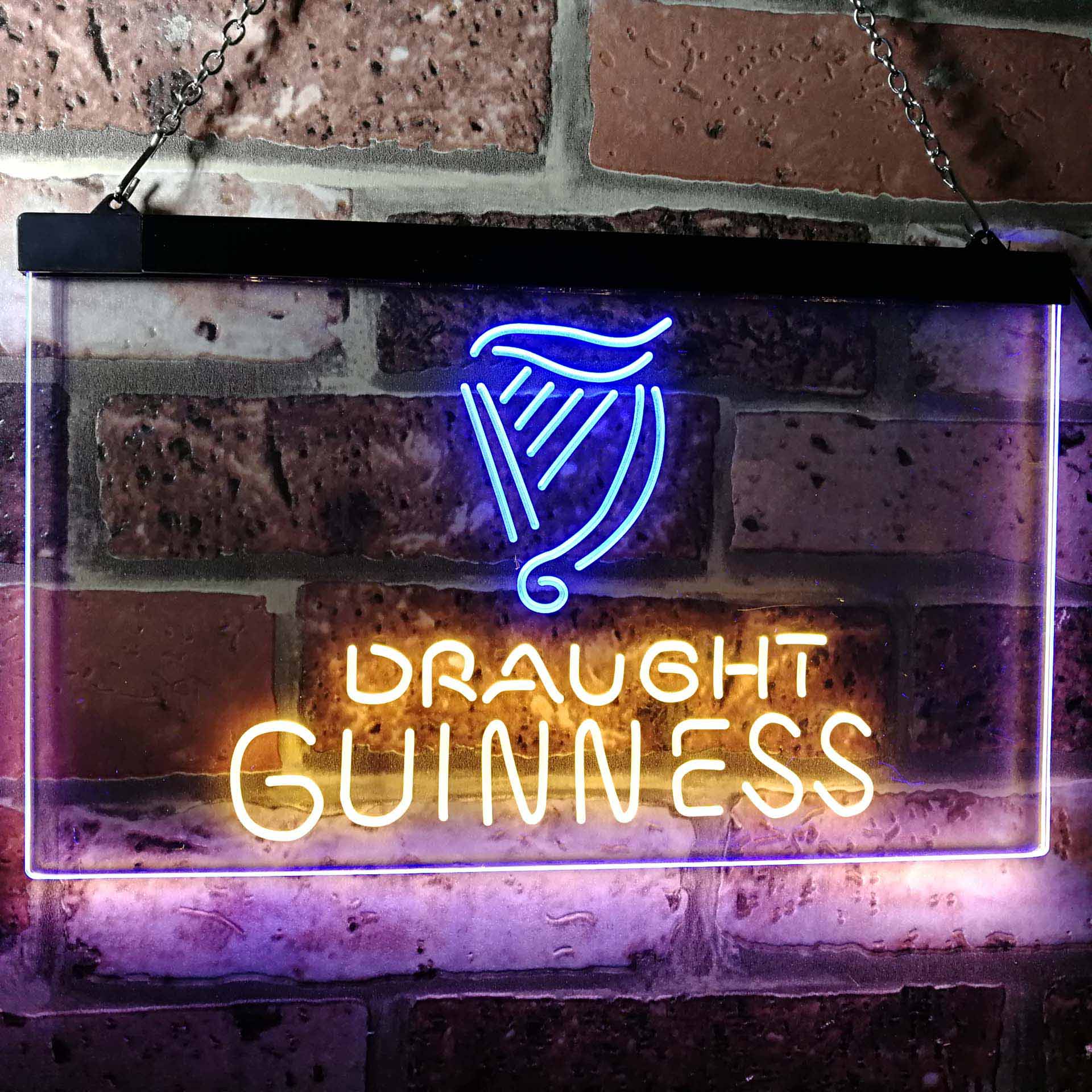 Guinness Draught on tap Beer Bar Decor Home Bar Neon Light LED Sign - Image 3