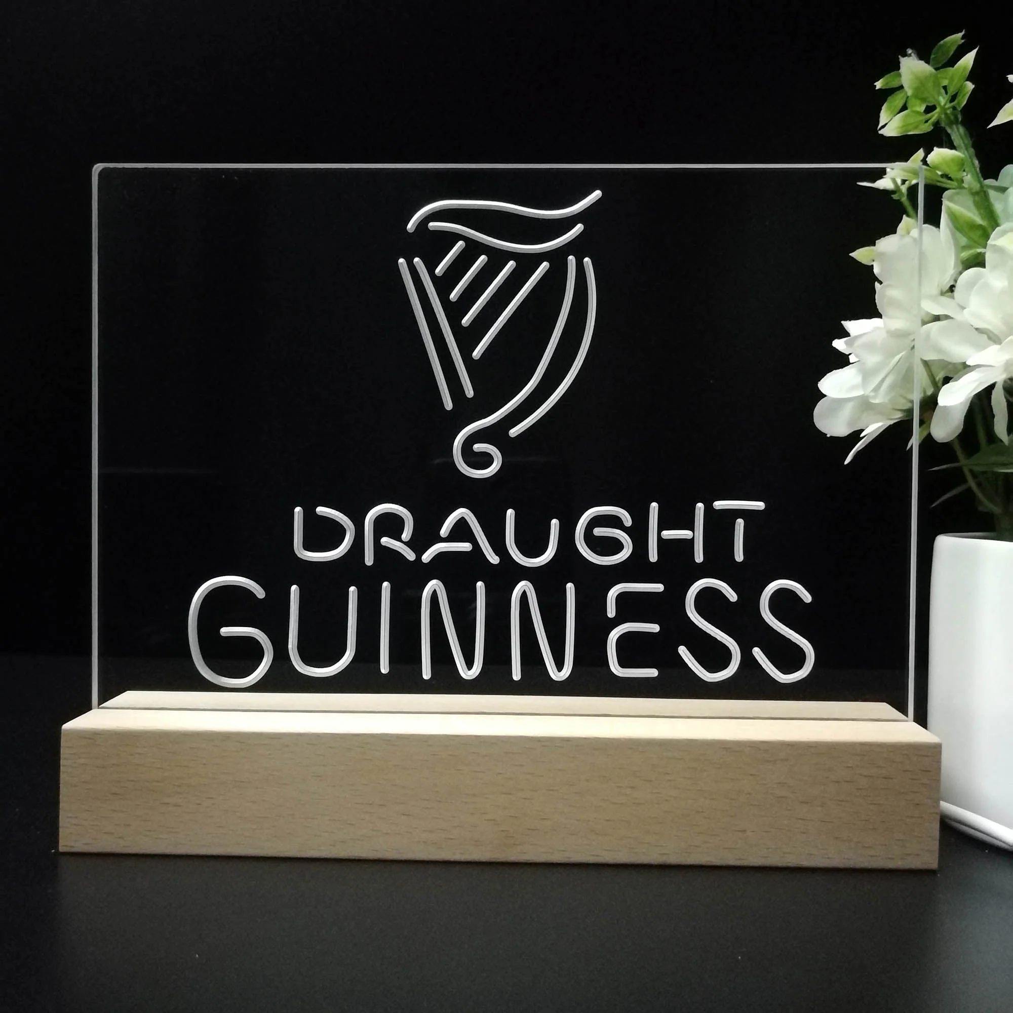 Guinness Draught on tap Neon Sign Pub Bar Lamp - Image 8