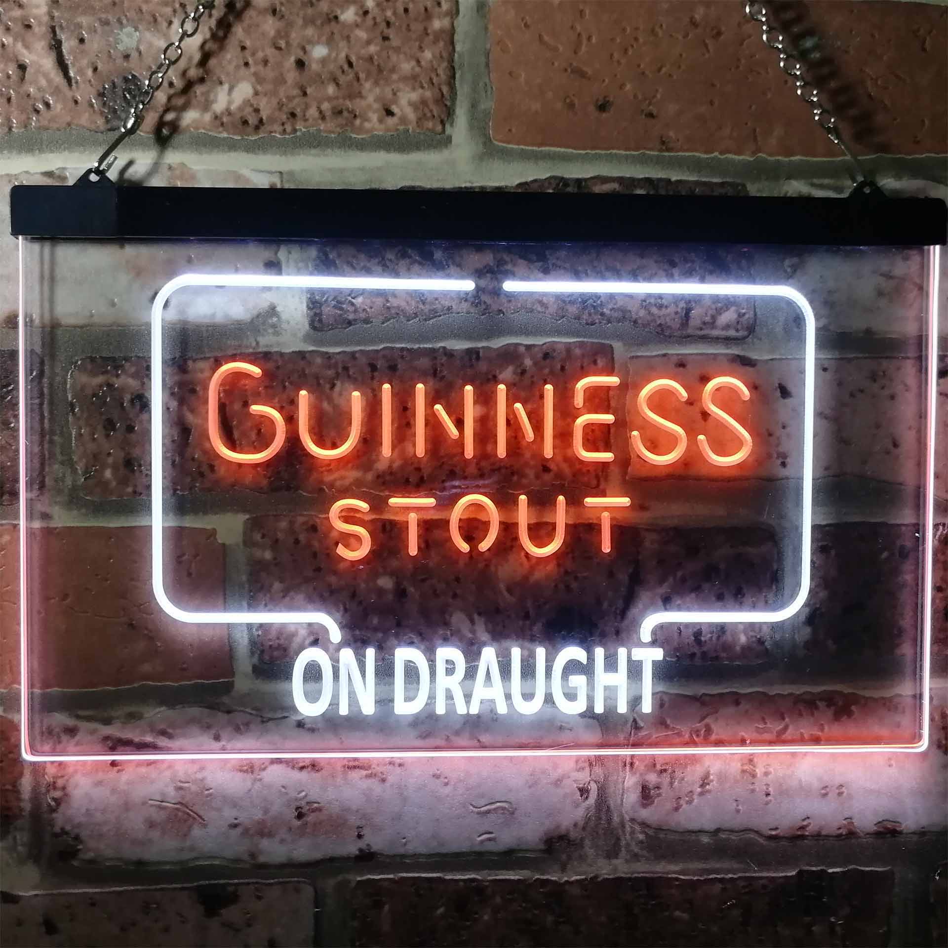 Guinness Dry Stout On Draught Beer Bar Decor Home Bar Neon Light LED Sign - Image 3