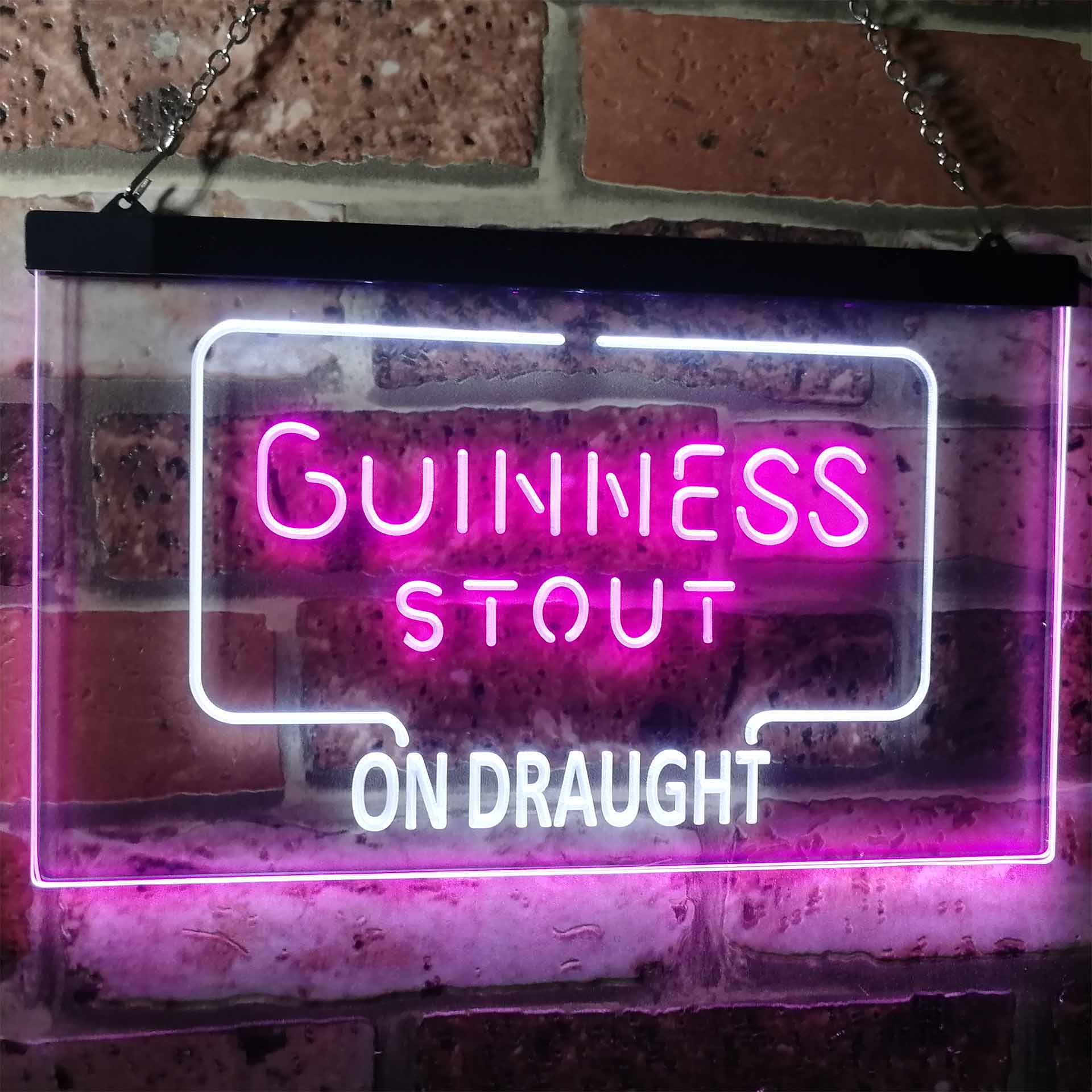 Guinness Dry Stout On Draught Beer Bar Decor Home Bar Neon Light LED Sign - Image 6