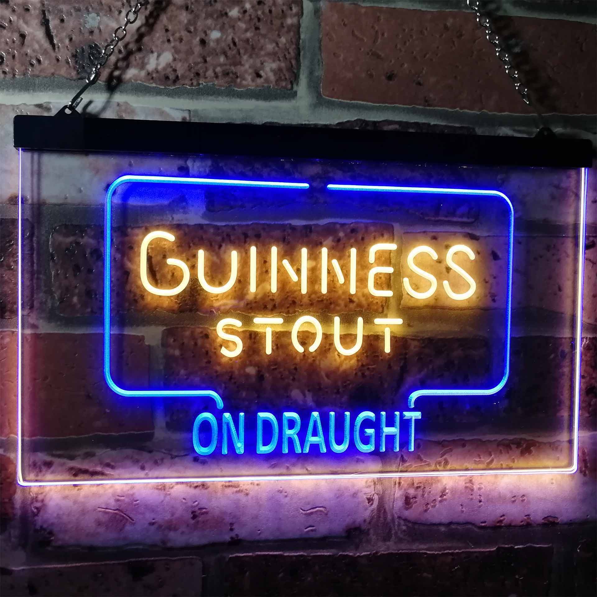 Guinness Dry Stout On Draught Beer Bar Decor Home Bar Neon Light LED Sign - Image 7