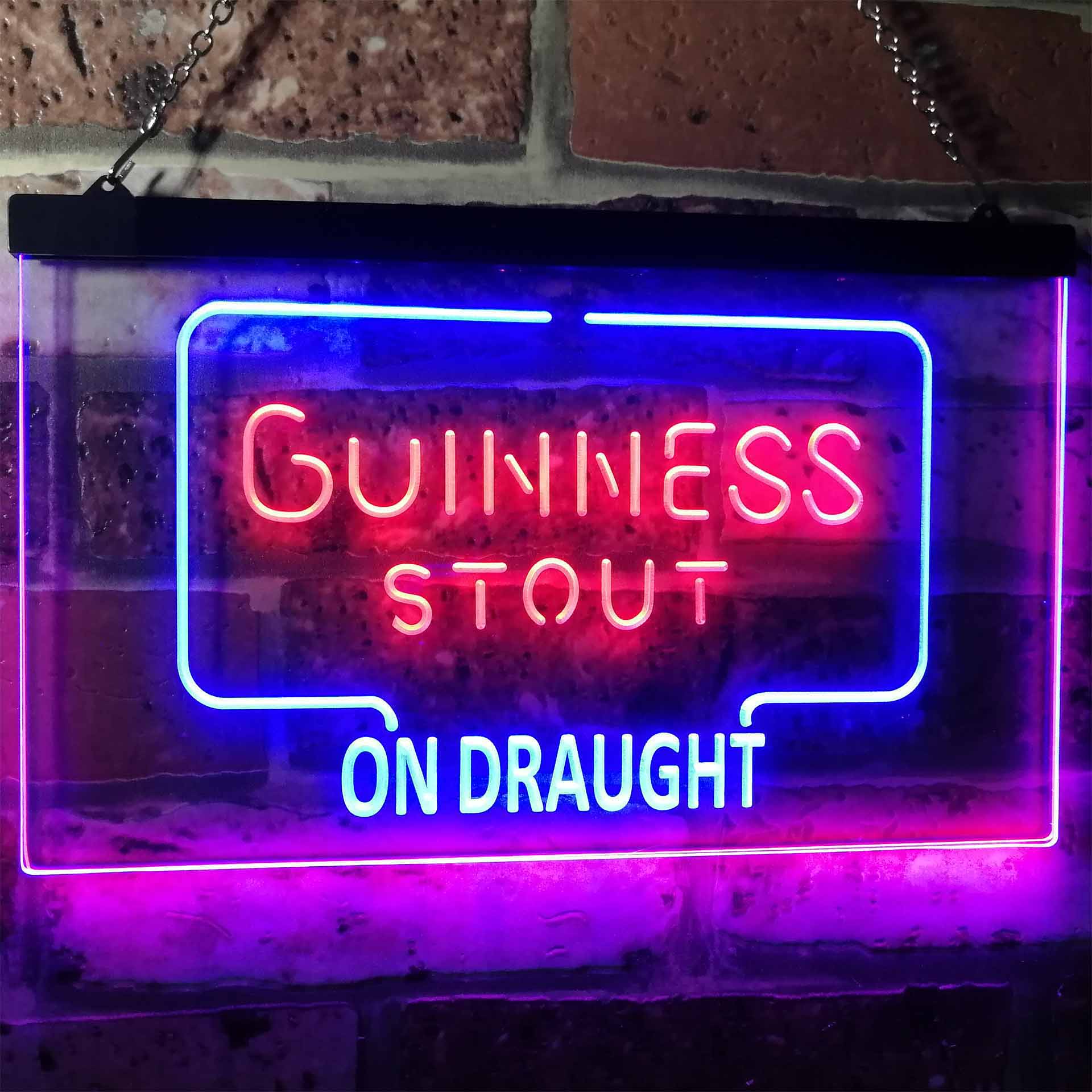 Guinness Dry Stout On Draught Beer Bar Decor Home Bar Neon Light LED Sign - Image 9