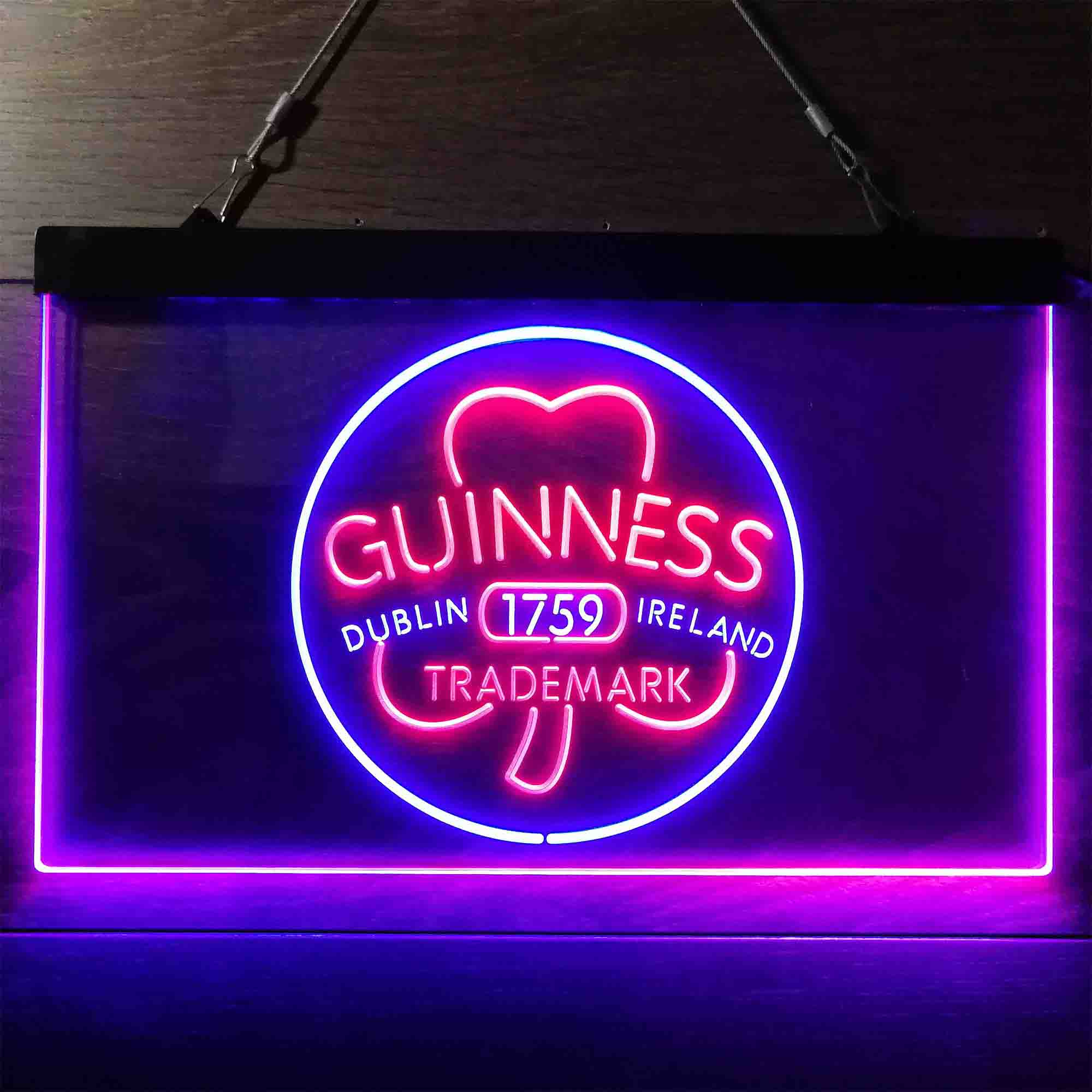 Guinness Shamrock Dublin Ireland 1759 Neon-Like LED Sign - Image 12
