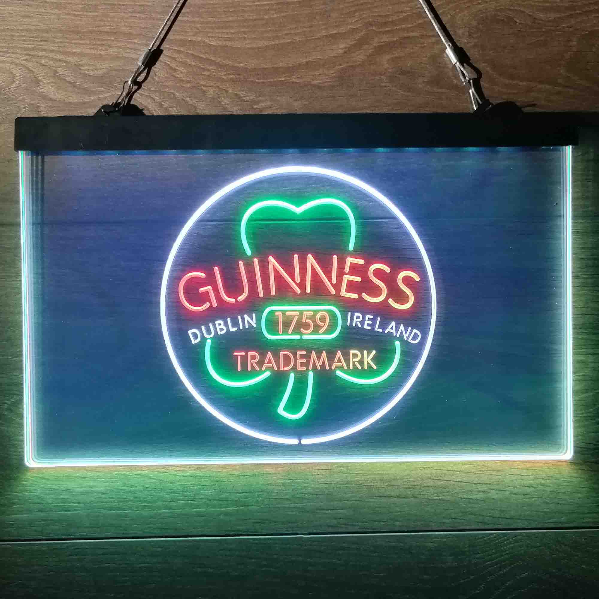 Guinness Shamrock Dublin Ireland 1759 Neon-Like LED Sign - Image 14