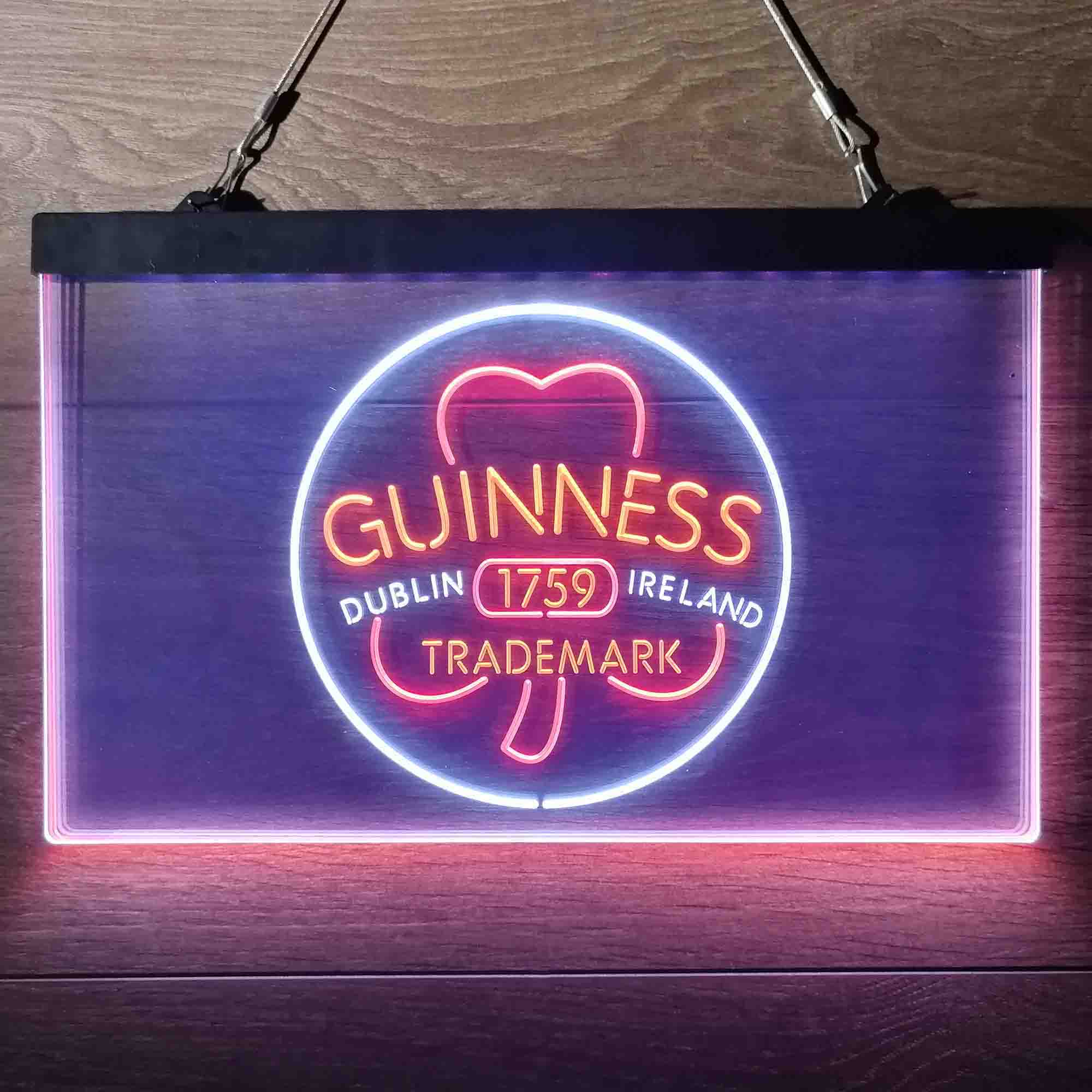 Guinness Shamrock Dublin Ireland 1759 Neon-Like LED Sign - Image 16