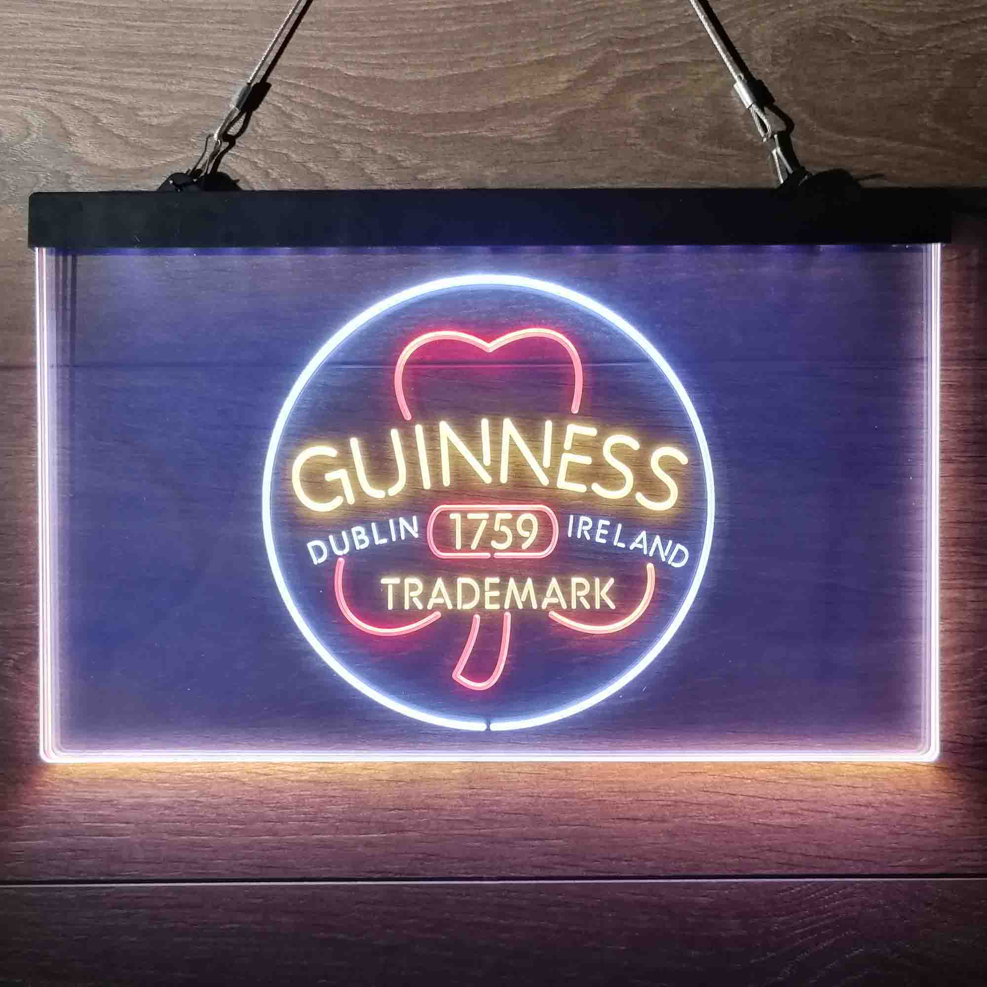 Guinness Shamrock Dublin Ireland 1759 Neon-Like LED Sign - Image 17