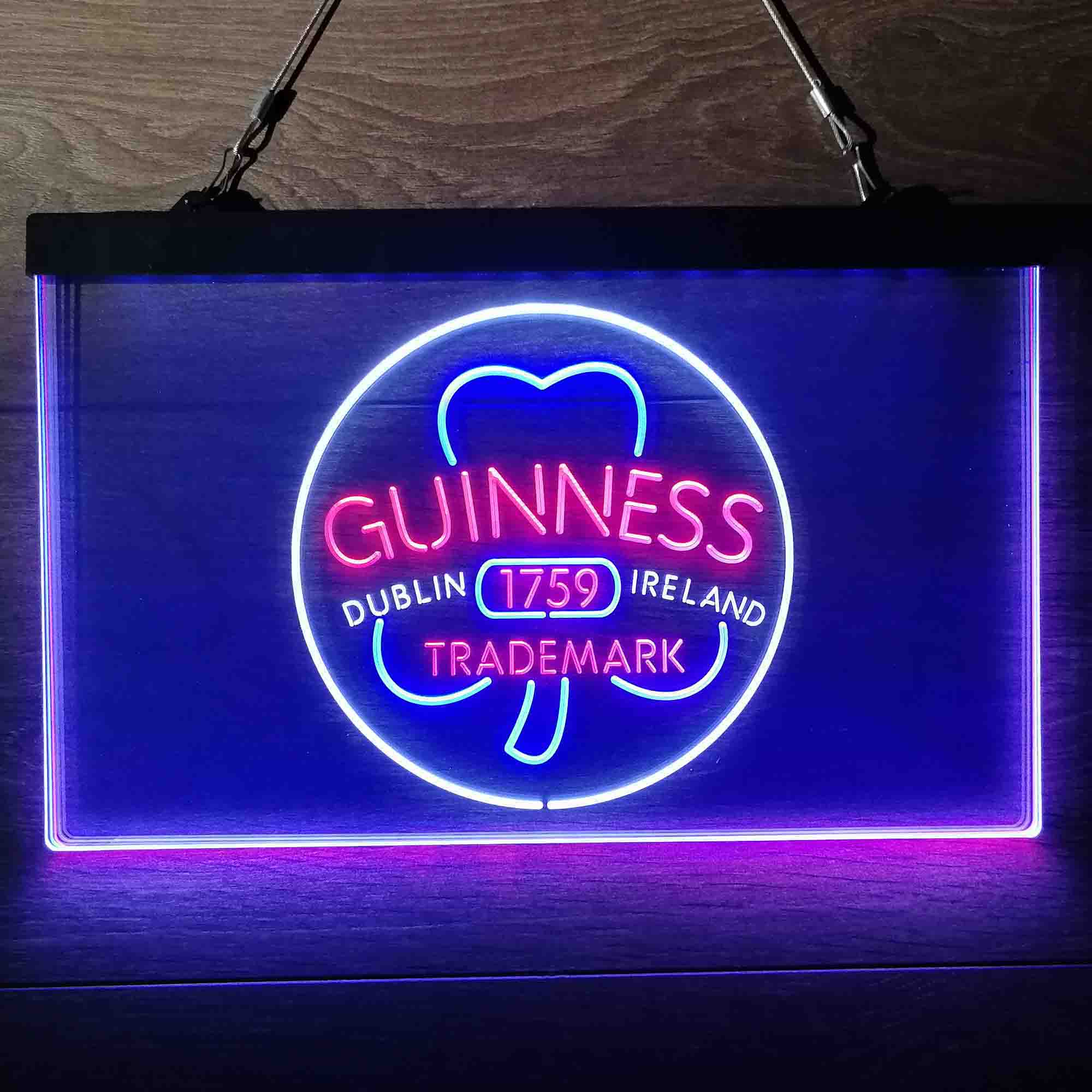 Guinness Shamrock Dublin Ireland 1759 Neon-Like LED Sign - Image 21