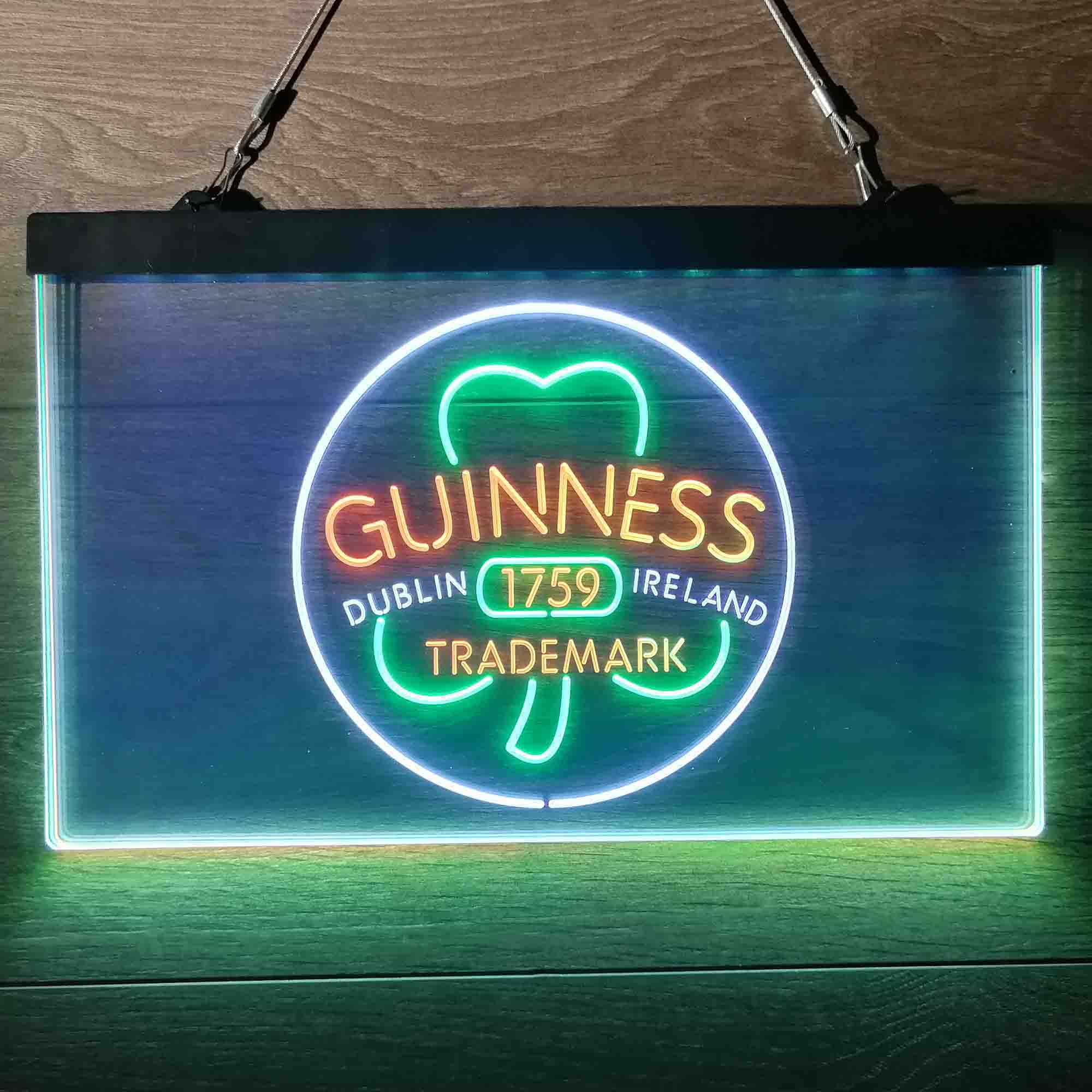 Guinness Shamrock Dublin Ireland 1759 Neon-Like LED Sign - Image 25