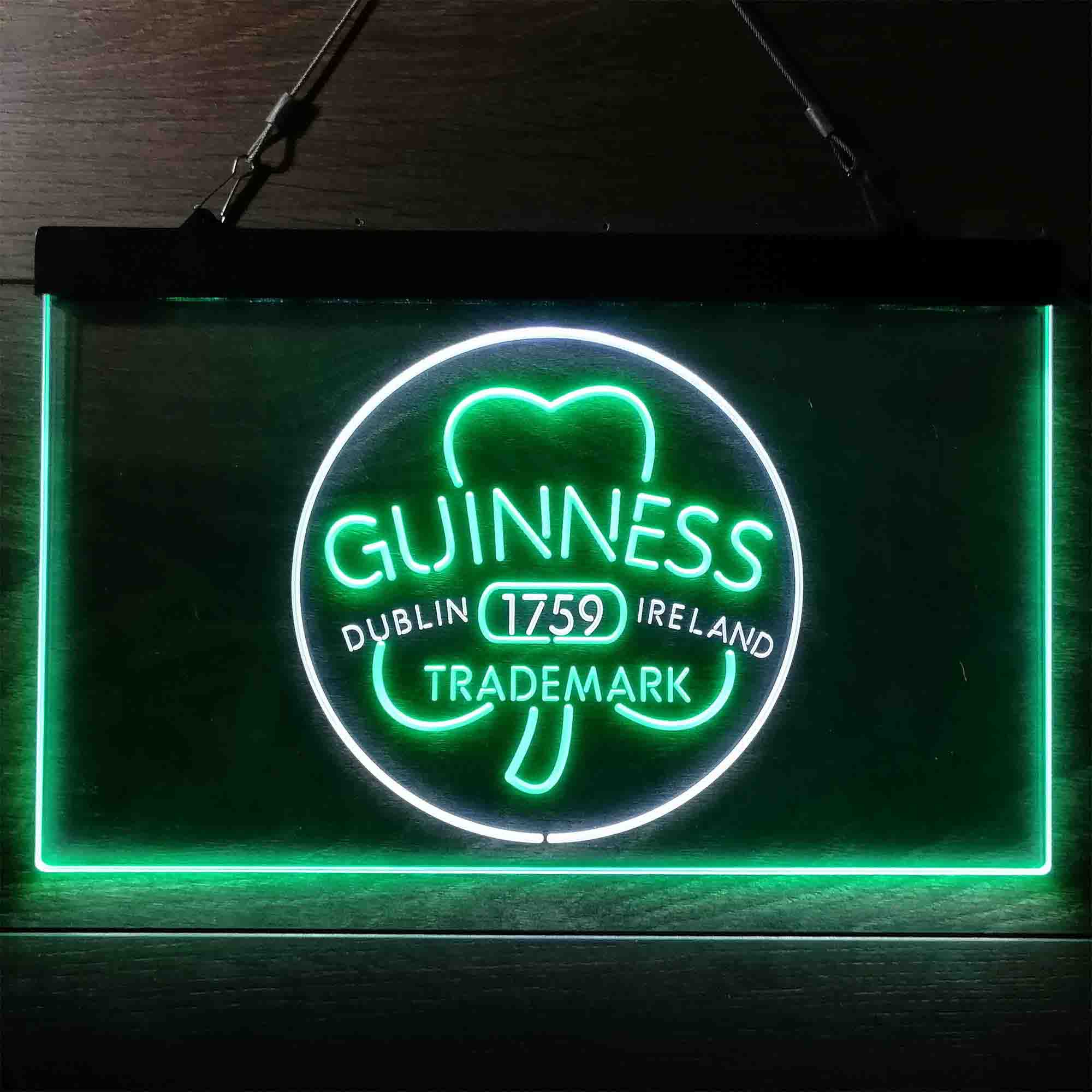 Guinness Shamrock Dublin Ireland 1759 Neon-Like LED Sign - Image 5