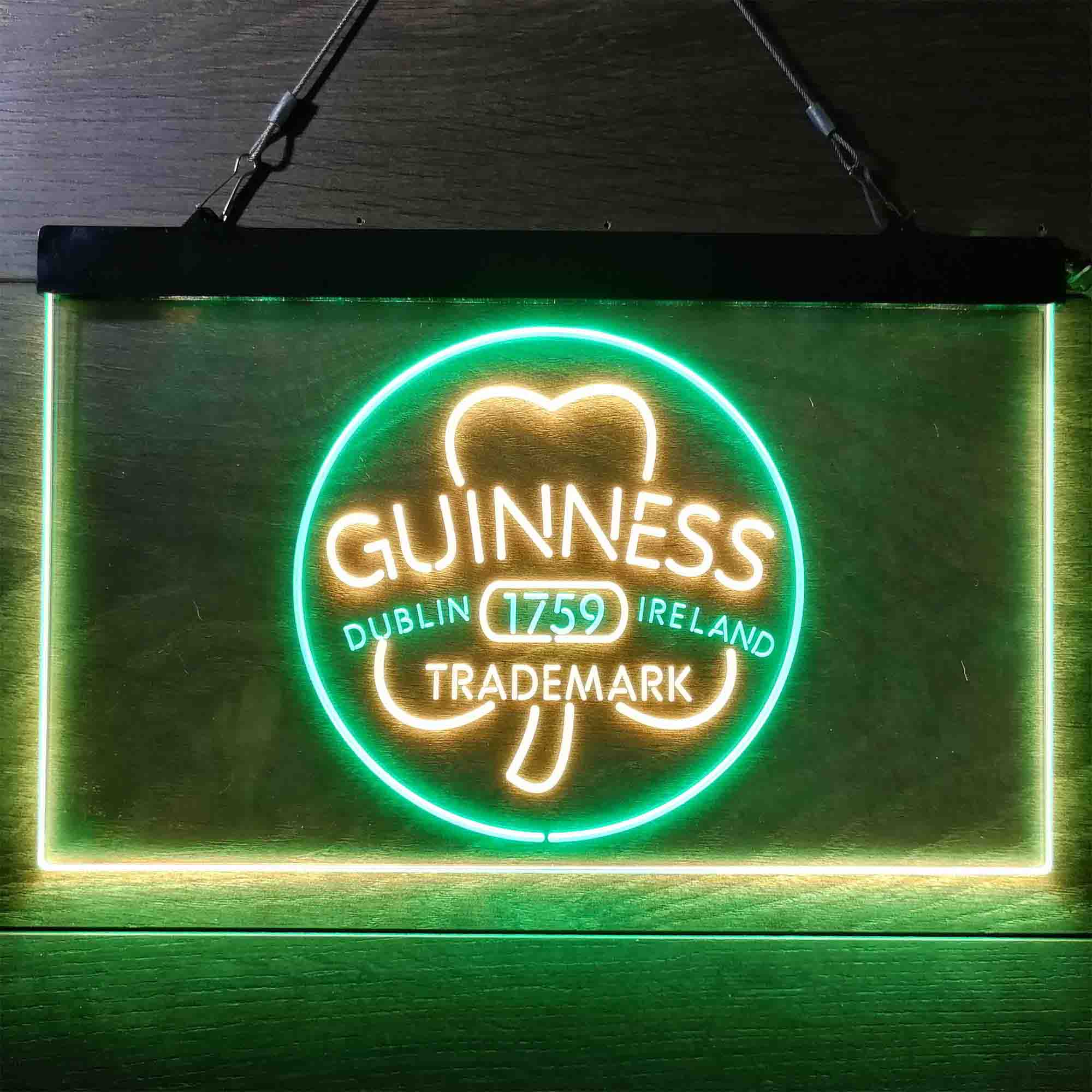 Guinness Shamrock Dublin Ireland 1759 Neon-Like LED Sign - Image 8