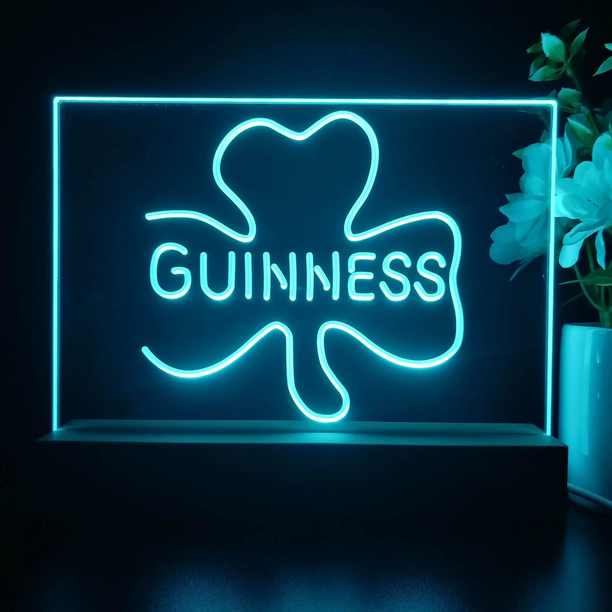 Guinness Shamrock Neon Sign Pub Bar Lamp - Image 4