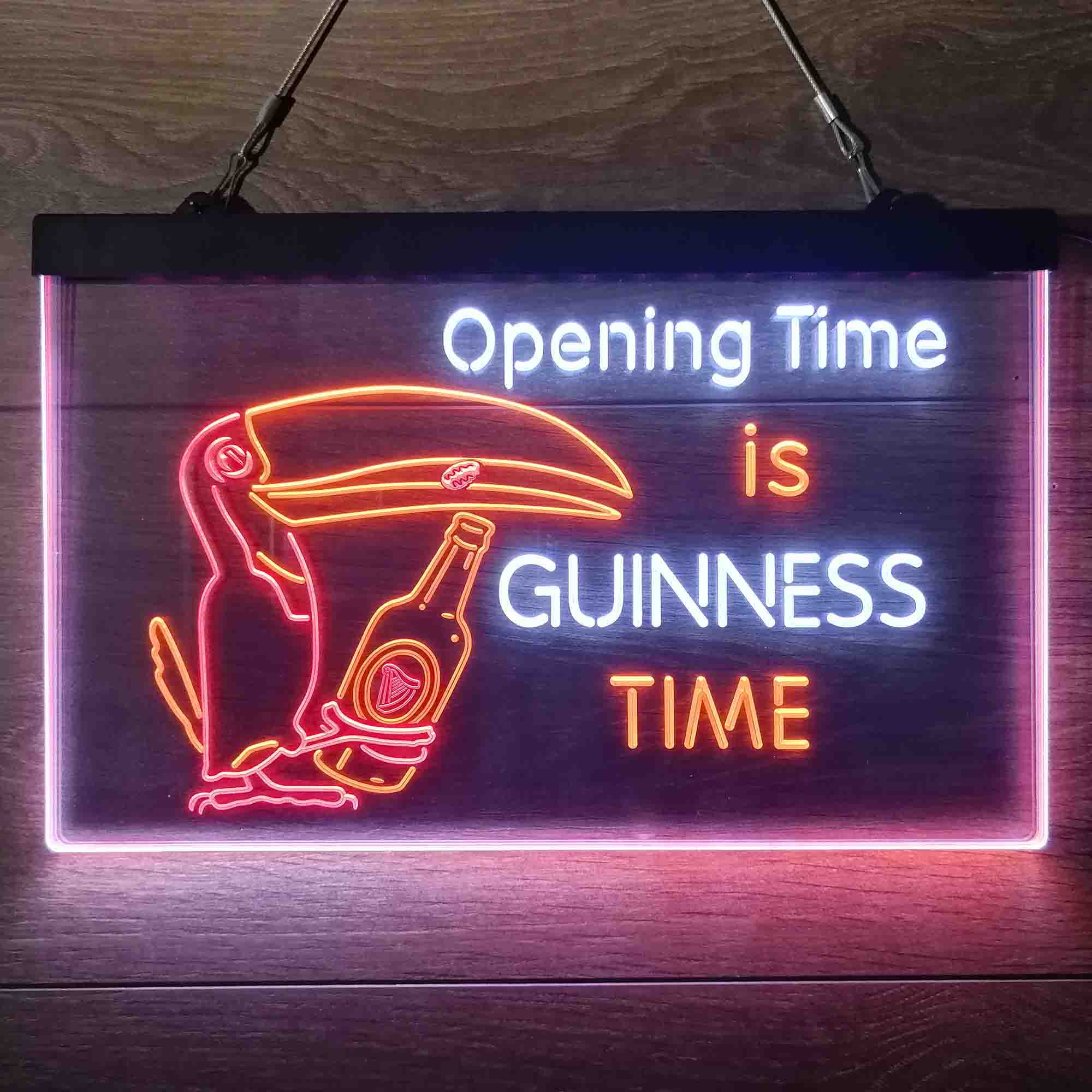 Guinness Time Opening Beer Neon-Like LED Sign - Image 17