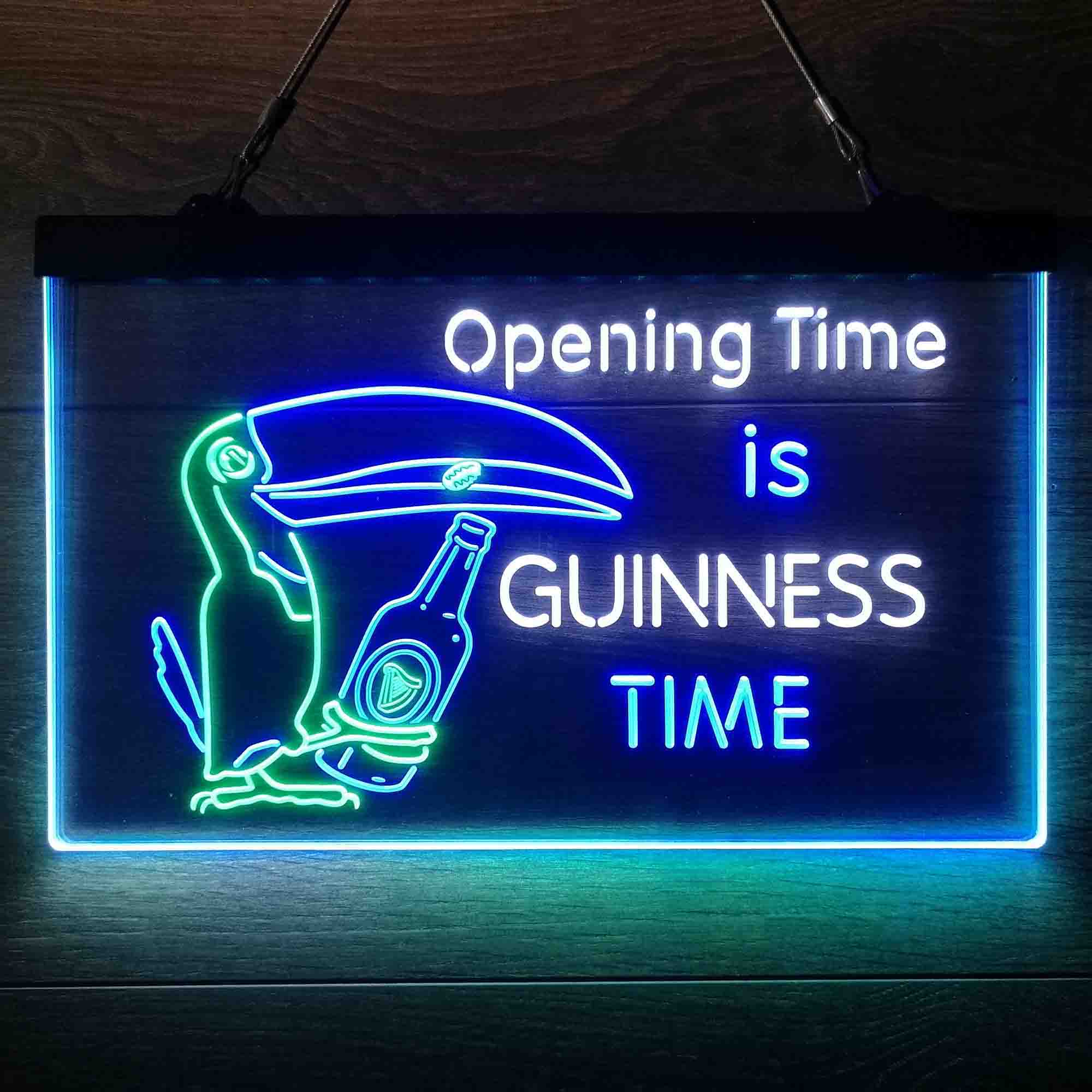 Guinness Time Opening Beer Neon-Like LED Sign - Image 19