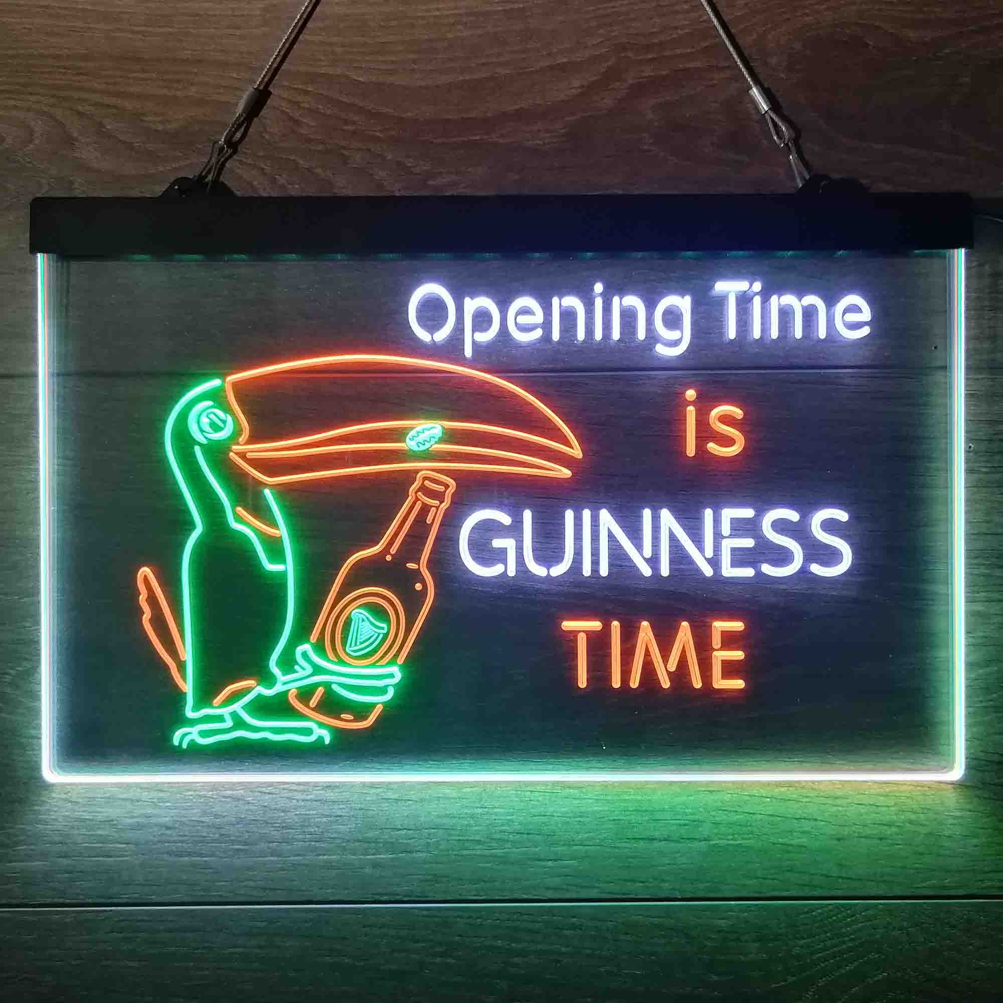 Guinness Time Opening Beer Neon-Like LED Sign - Image 25