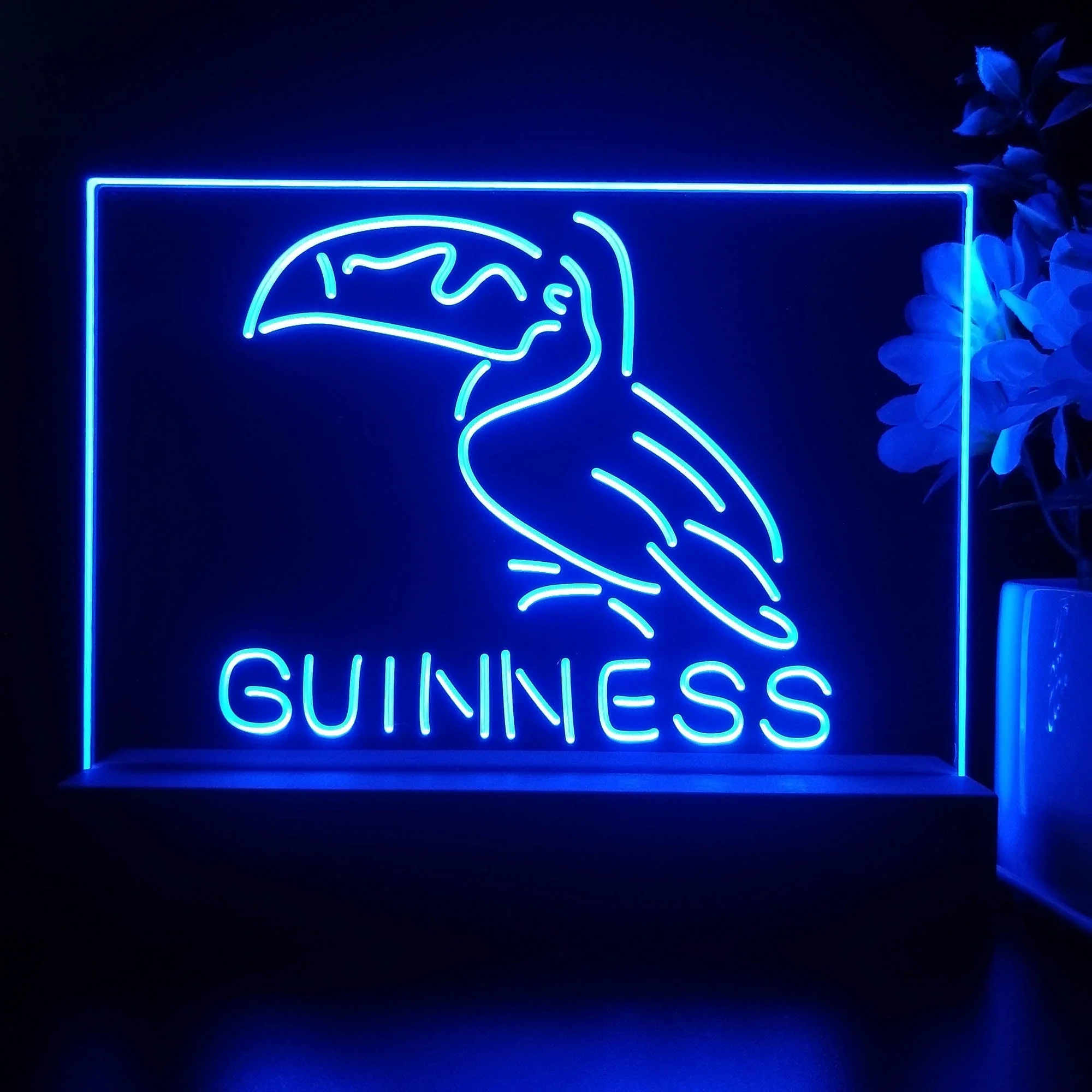 Guinness Toucan Stout Draught Neon Sign Pub Bar Lamp - Image 3
