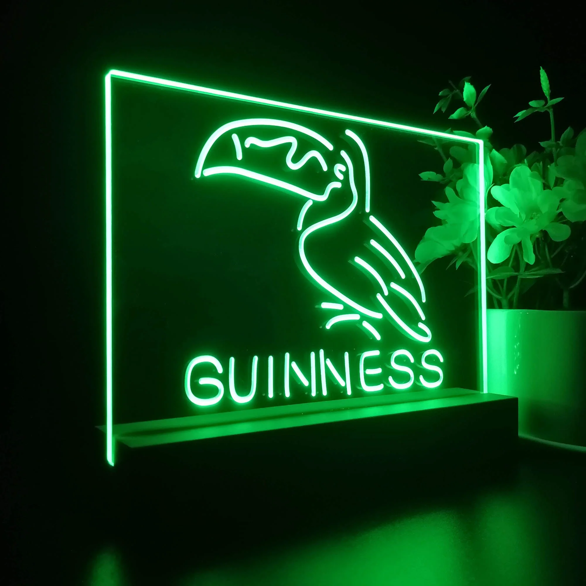 Guinness Toucan Stout Draught Neon Sign Pub Bar Lamp - Image 7