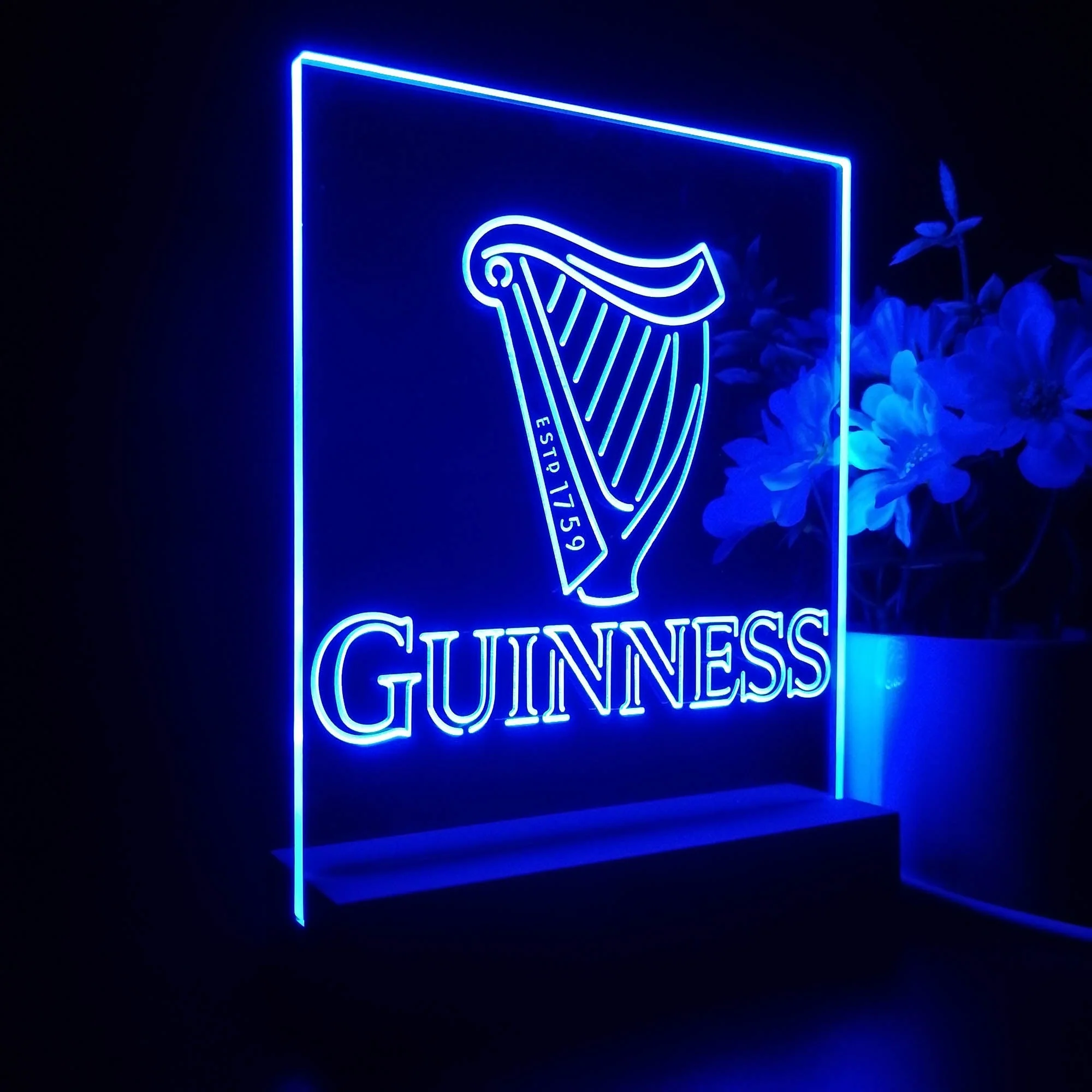 Guinnesss Beer Logo 3D Illusion Night Light Desk Lamp - Image 7