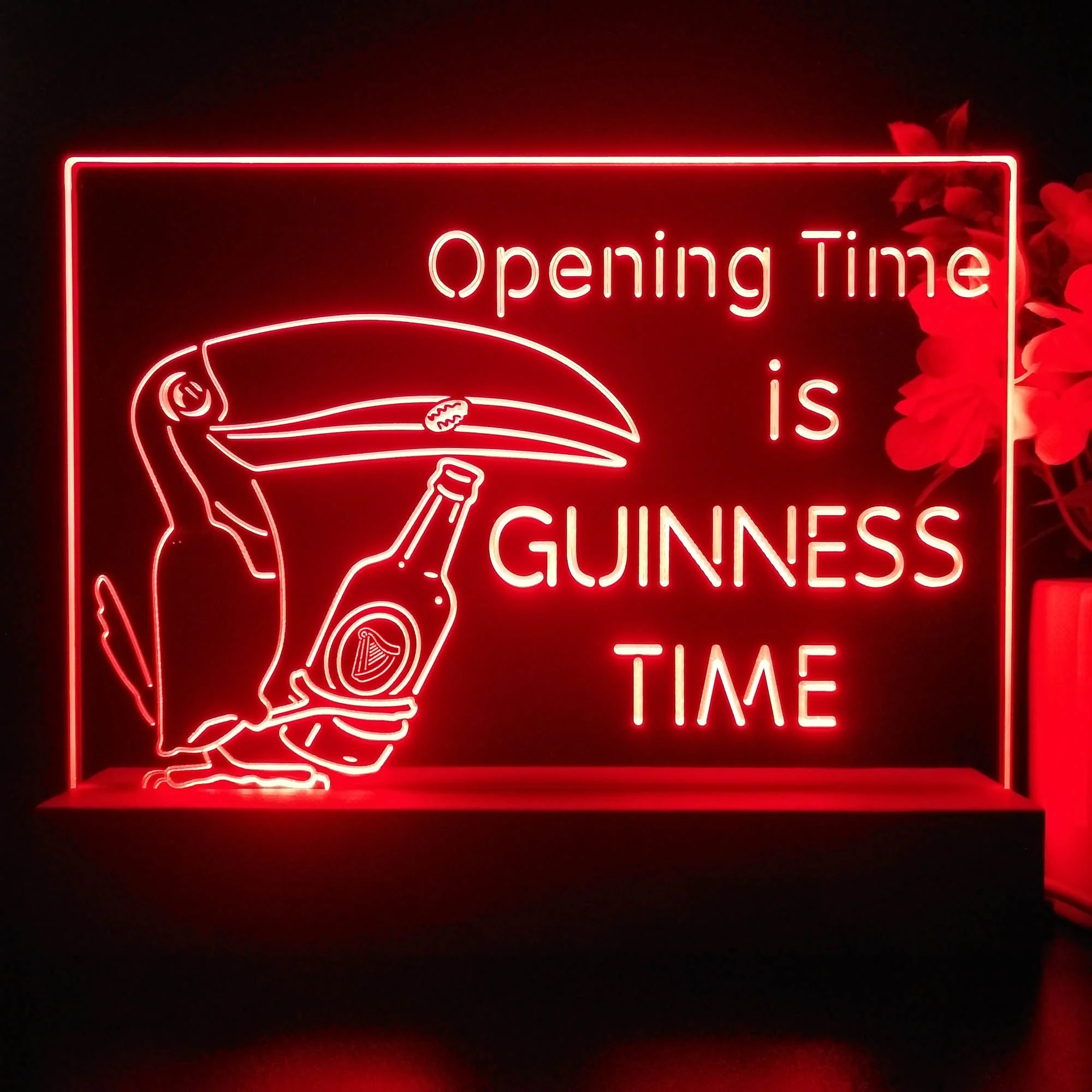 Guinnesss Time Opening Beer Neon Sign Pub Bar Lamp - Image 4