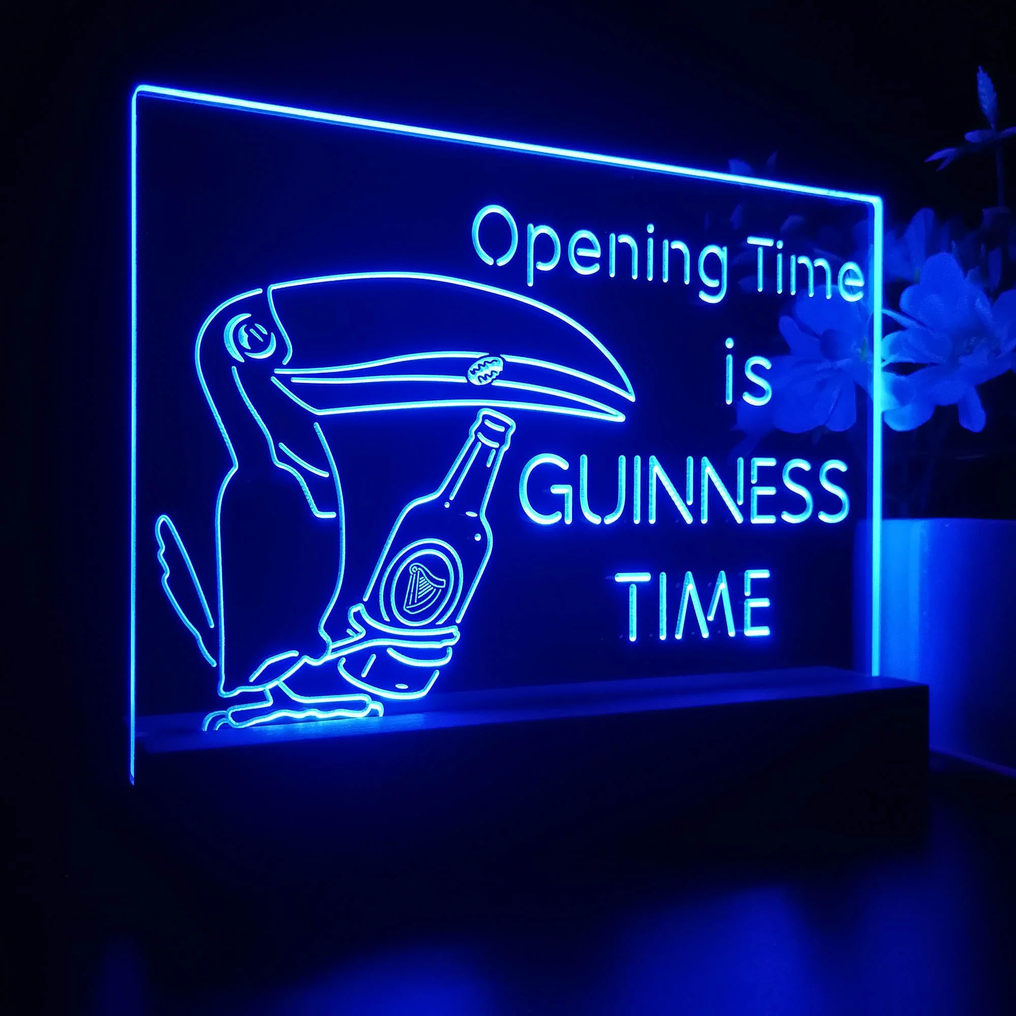 Guinnesss Time Opening Beer Neon Sign Pub Bar Lamp - Image 6