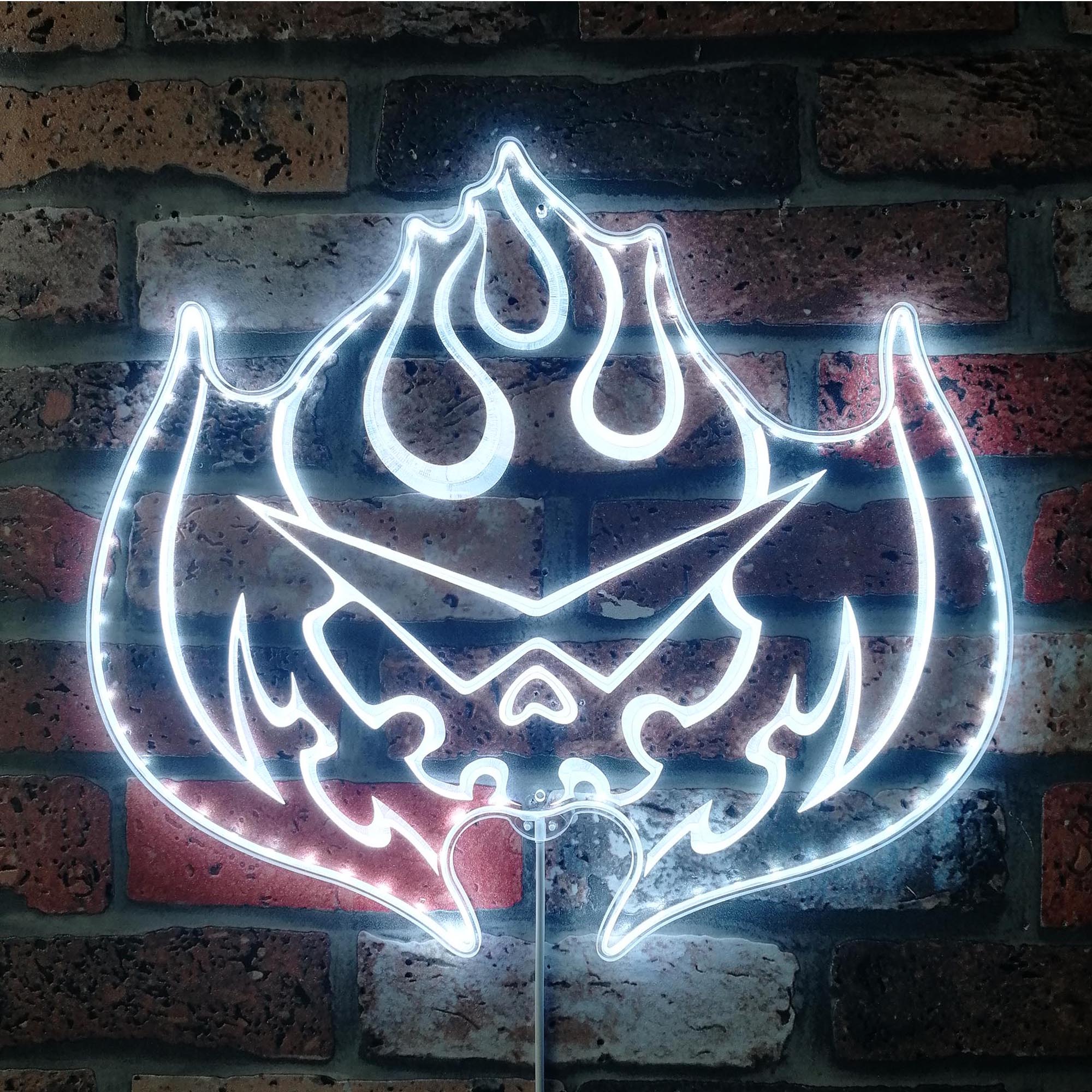 Gurren Lagann Flaming Skull Neon LED Sign with Dynamic RGB Colors - Image 5