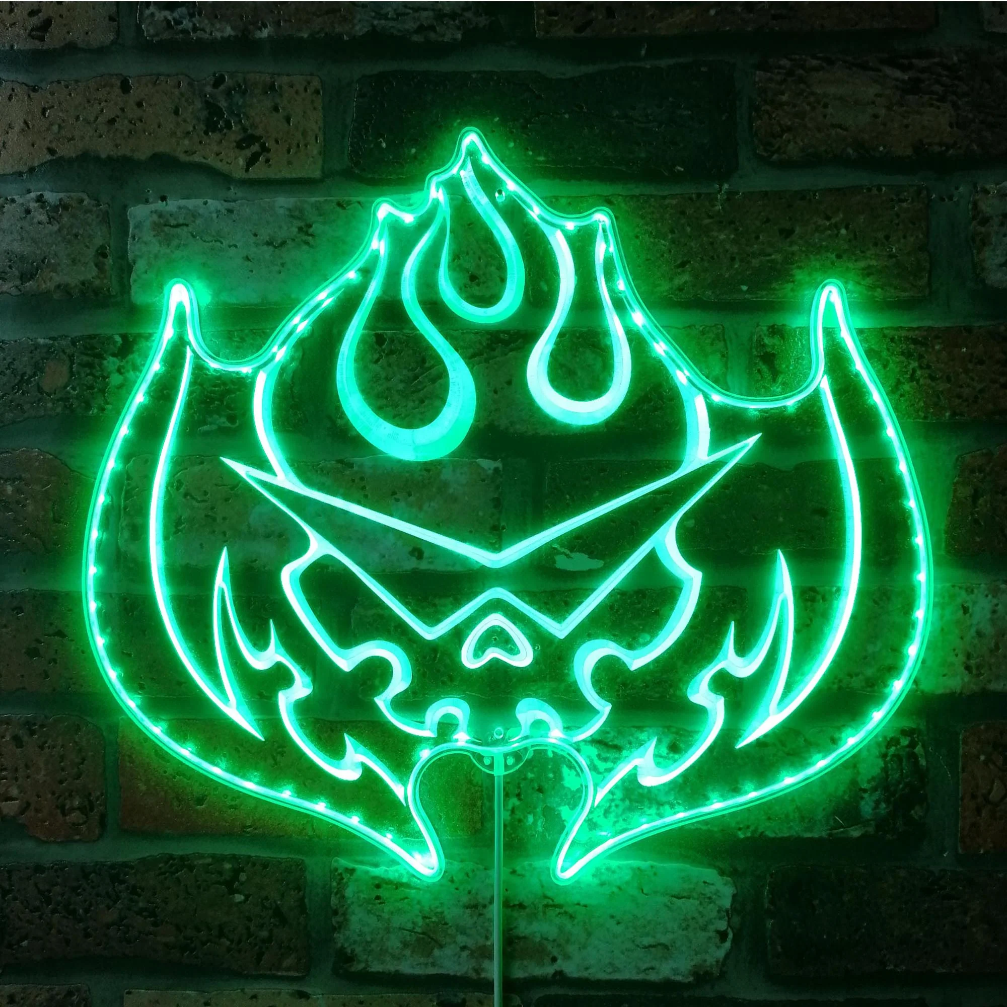 Gurren Lagann Flaming Skull Neon LED Sign with Dynamic RGB Colors - Image 6