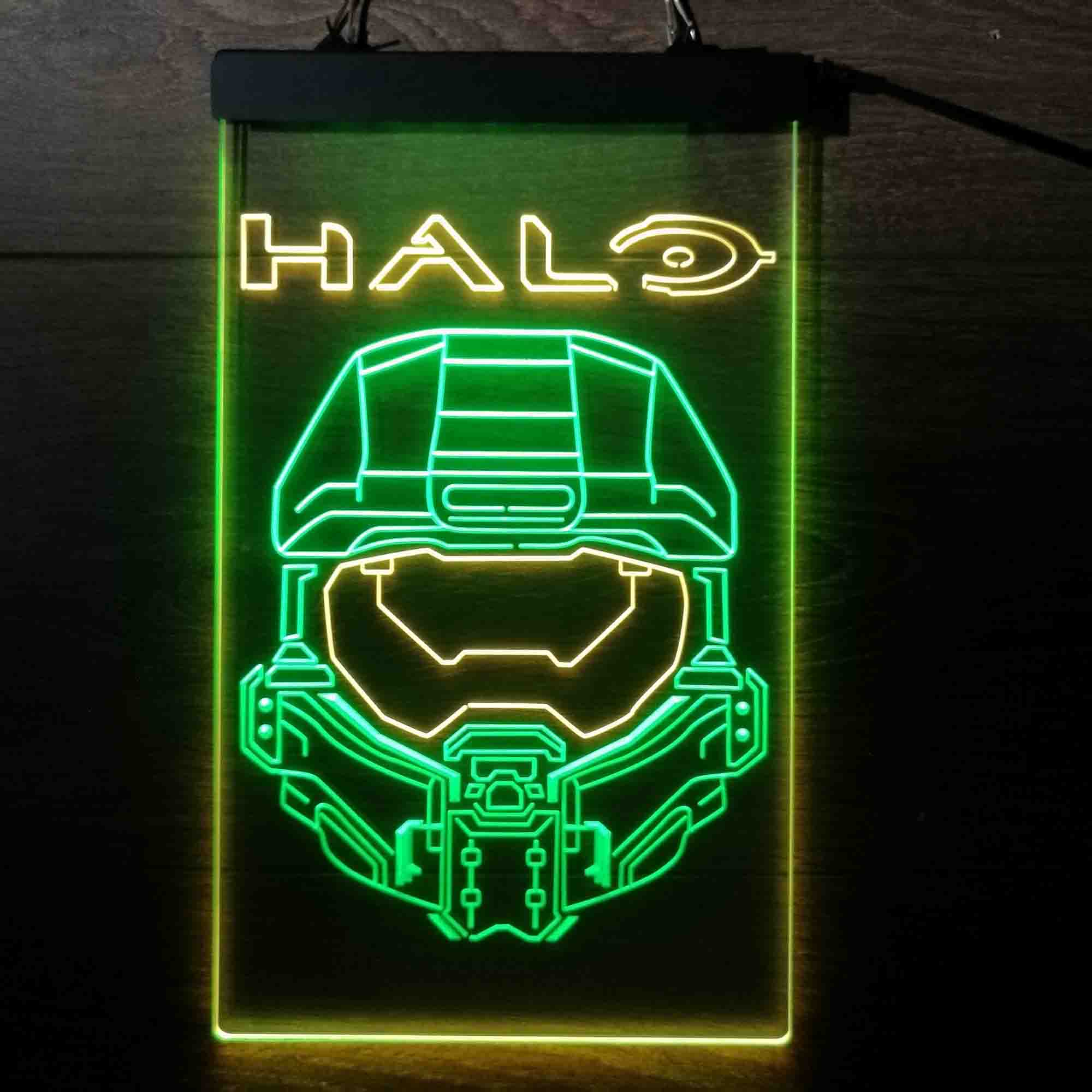 Halo Master Chief Helmet Game Room Neon Light LED Sign - Image 10