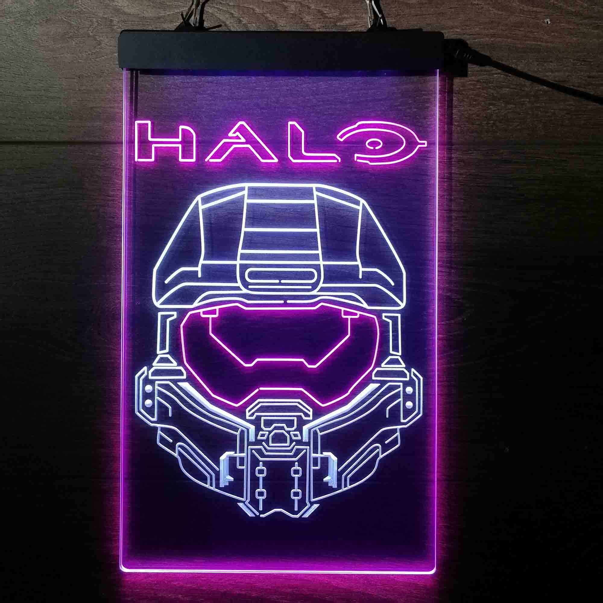 Halo Master Chief Helmet Game Room Neon Light LED Sign - Image 13