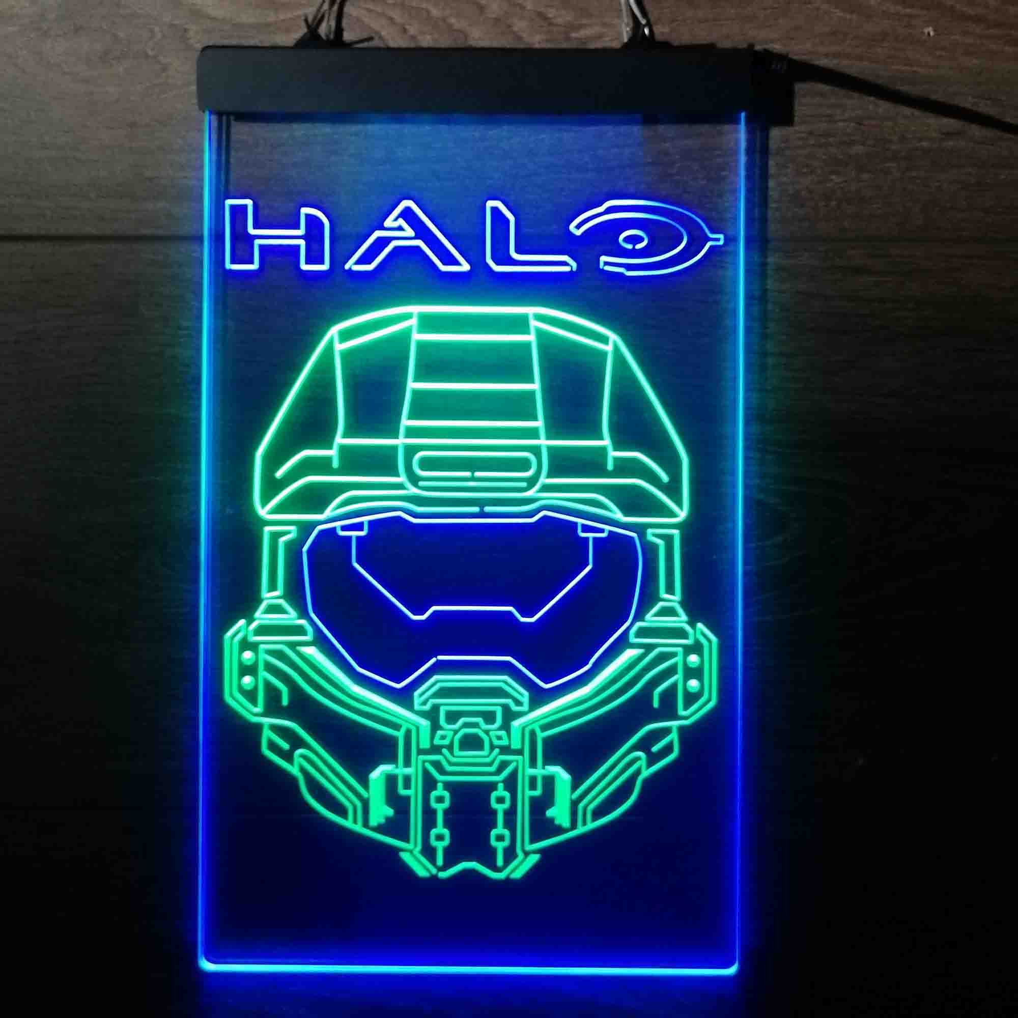 Halo Master Chief Helmet Game Room Neon Light LED Sign - Image 8