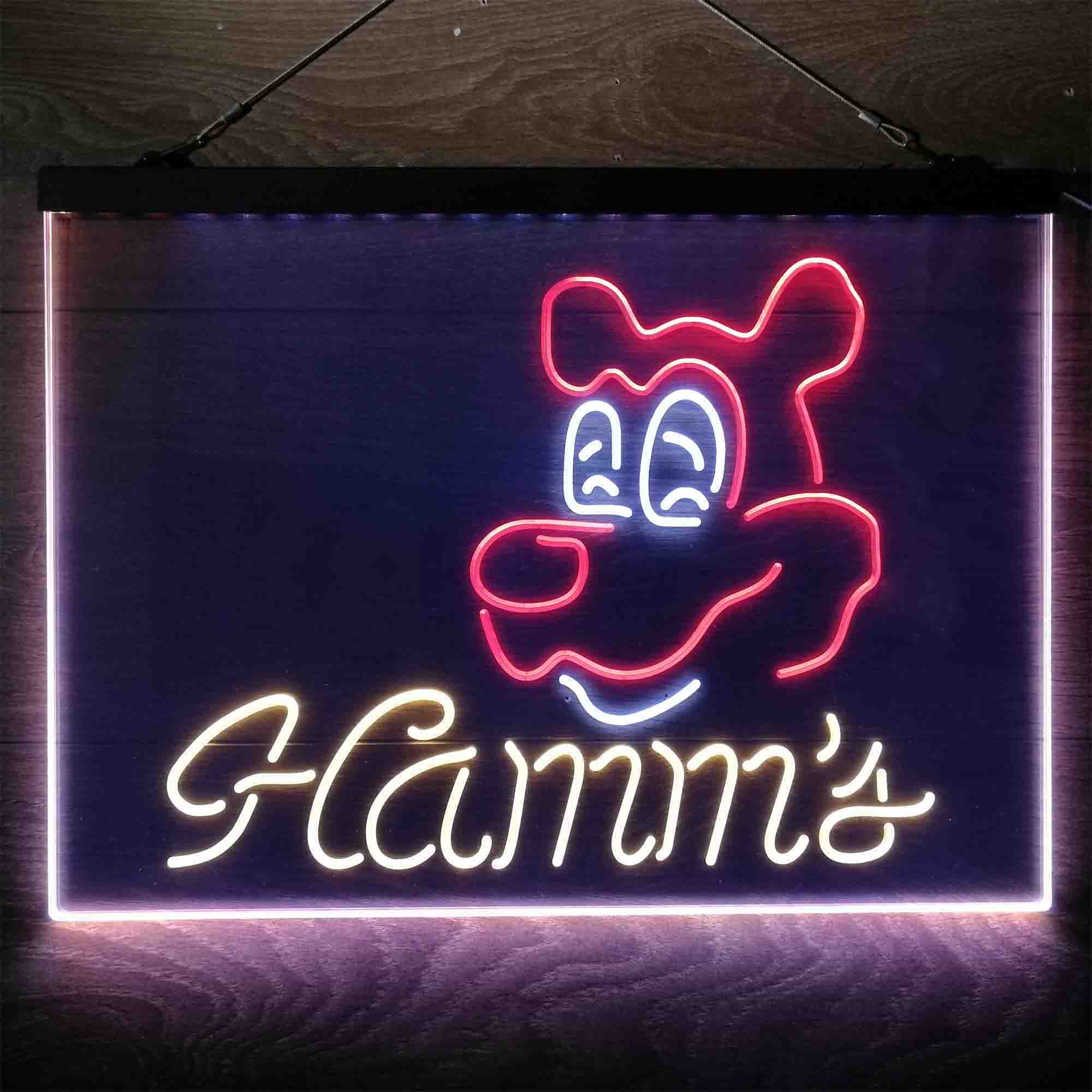 Hamm's Beer Bar Neon 3-Color LED Sign - Image 11