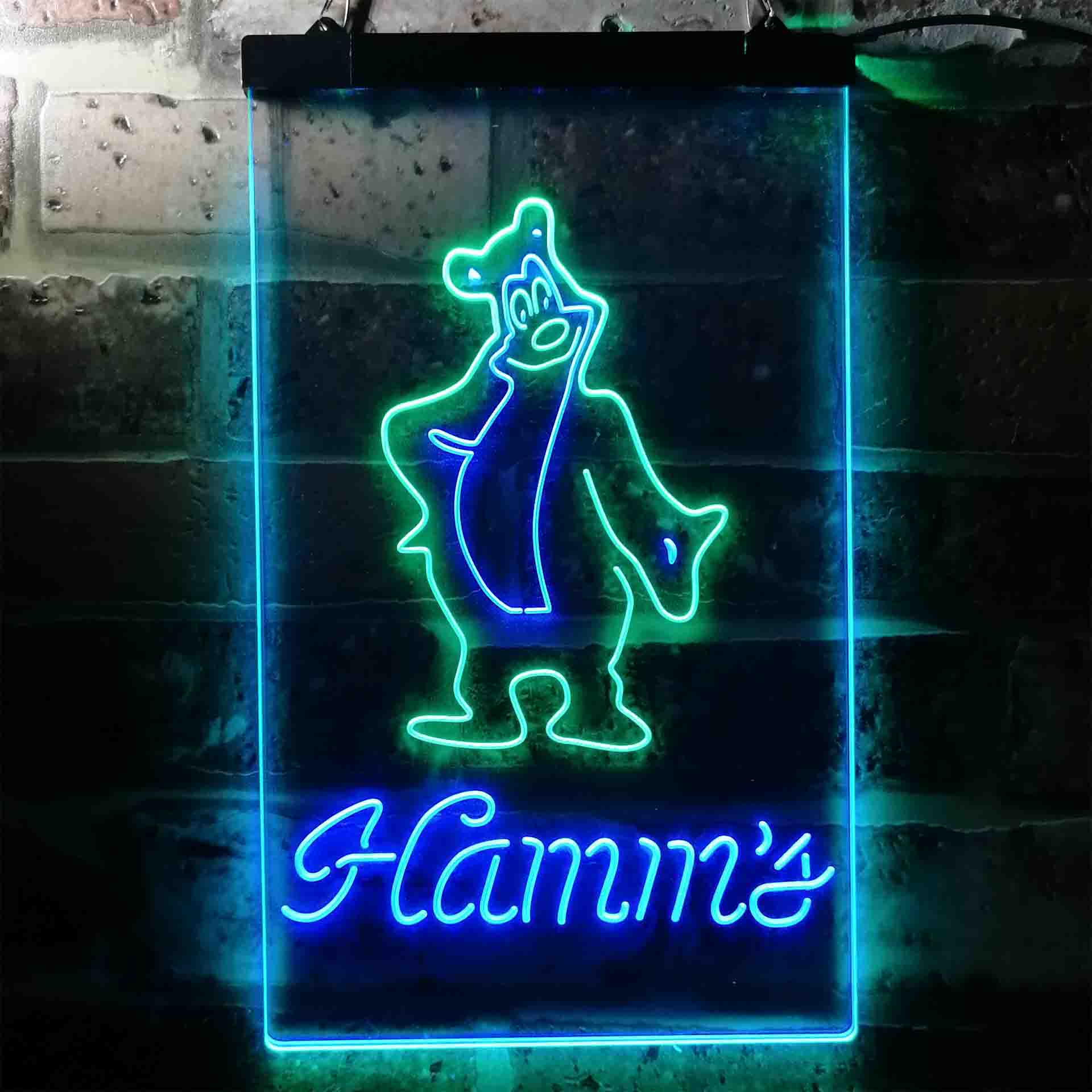 Hamm's Beer Bear Bar Home Bar Neon Light LED Sign - Image 10
