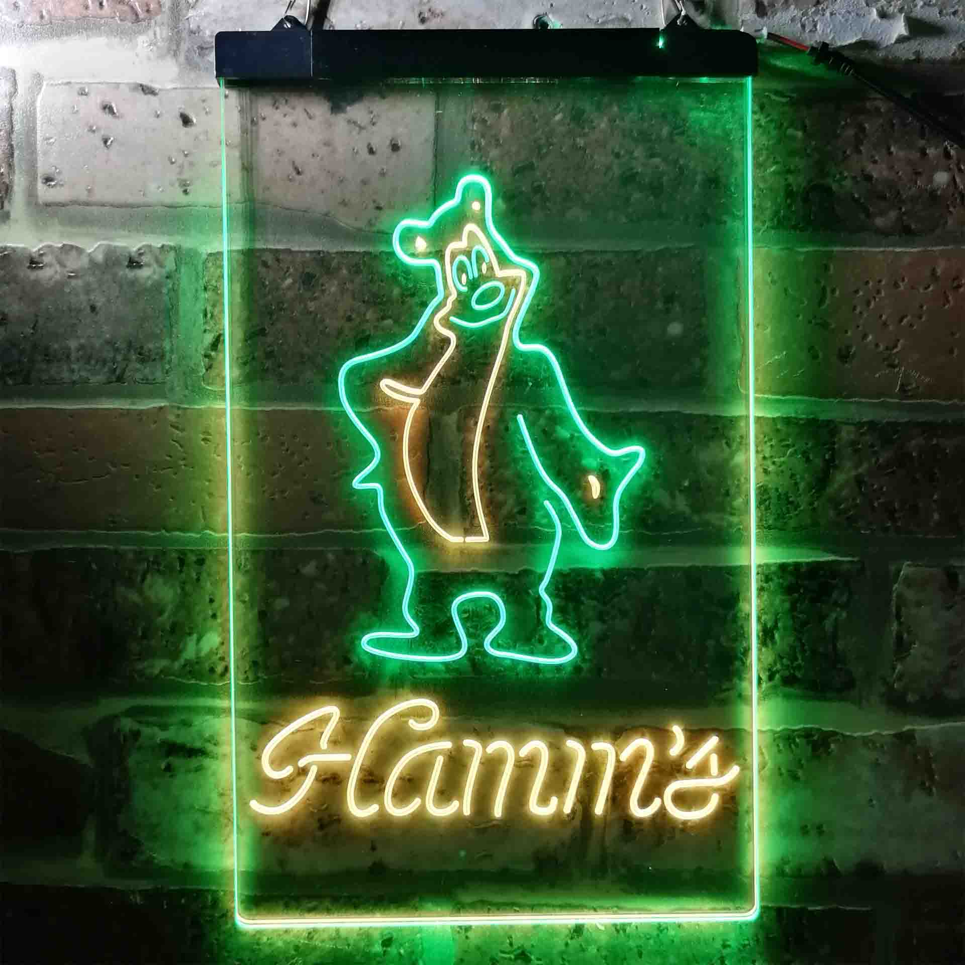 Hamm's Beer Bear Bar Home Bar Neon Light LED Sign - Image 11