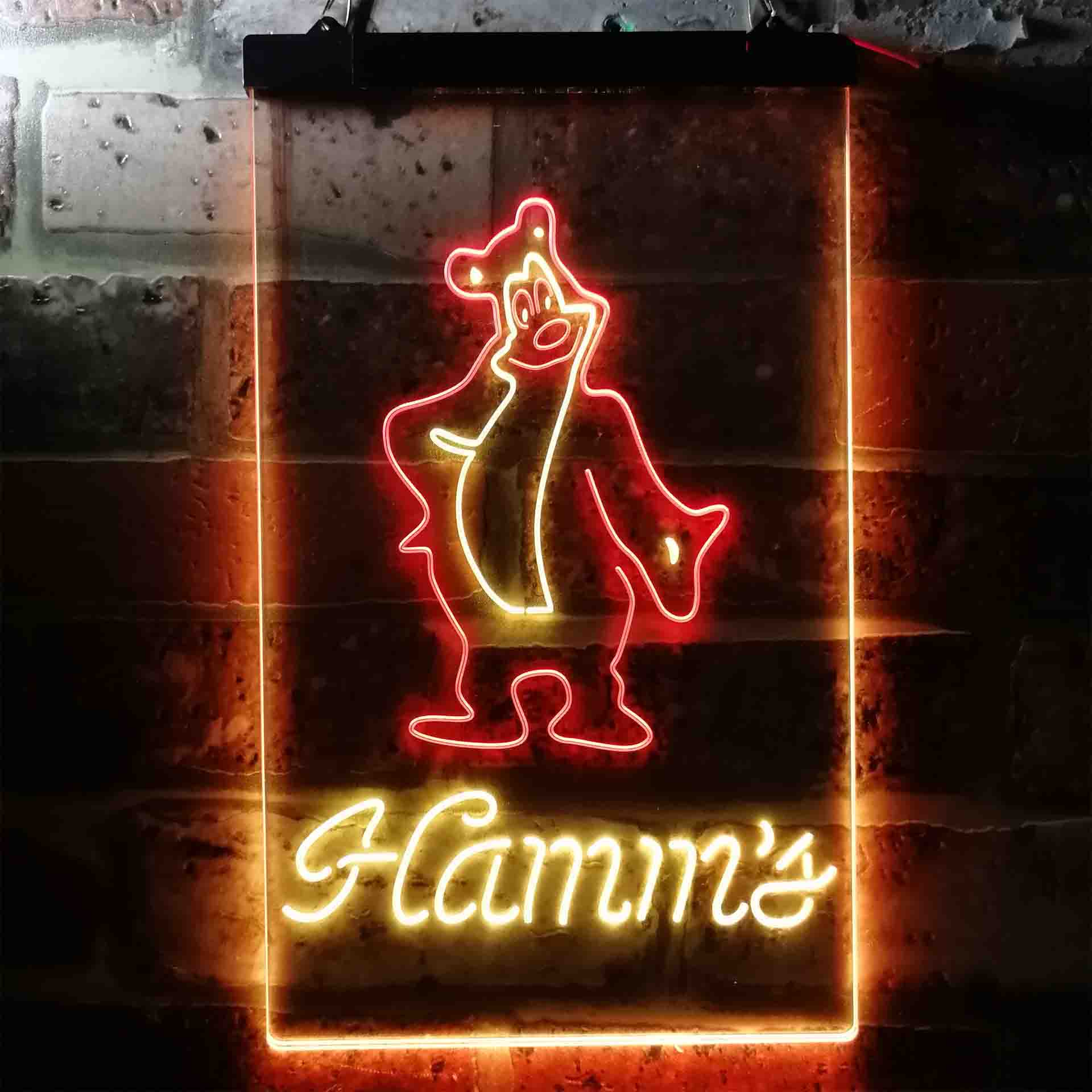 Hamm's Beer Bear Bar Home Bar Neon Light LED Sign - Image 3