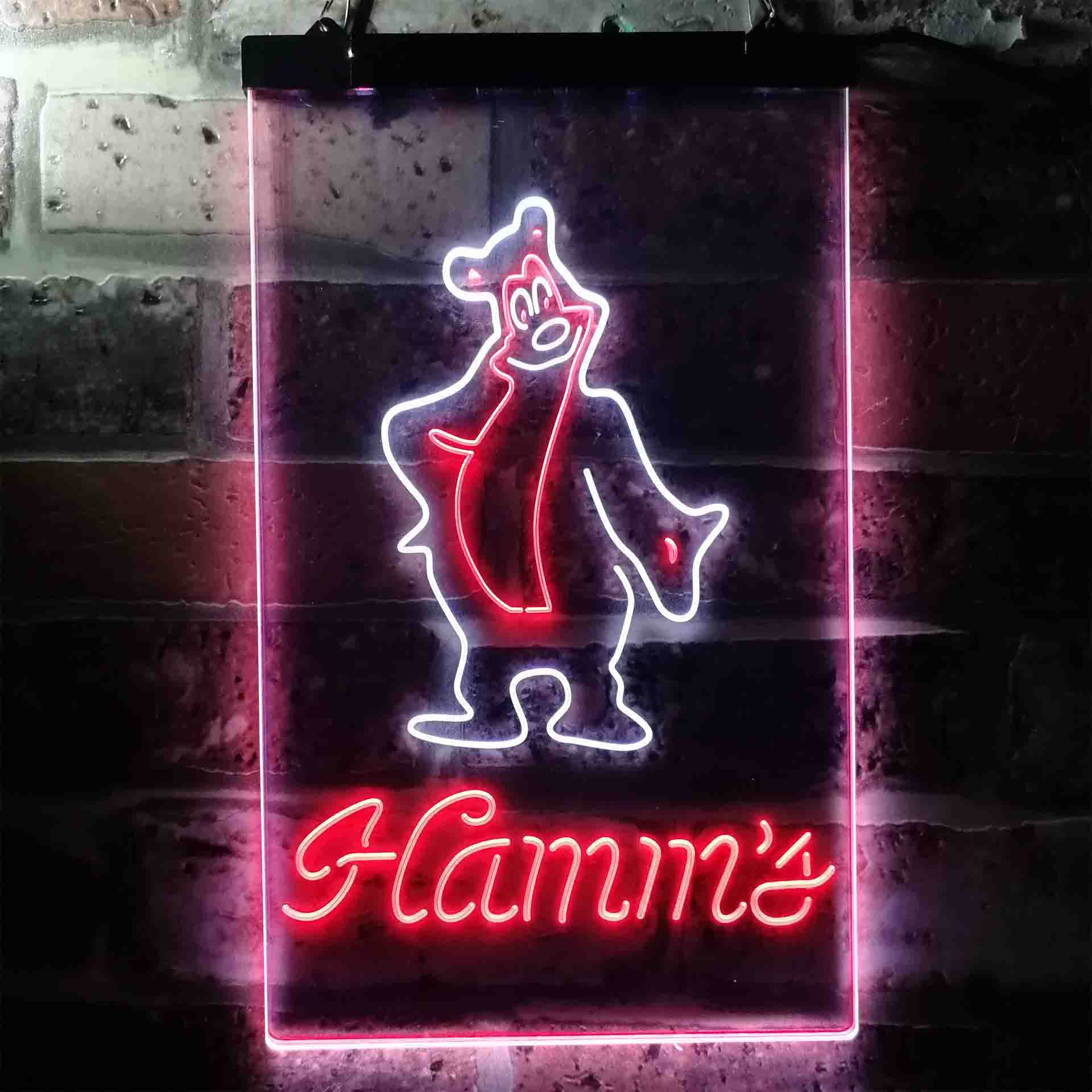 Hamm's Beer Bear Bar Home Bar Neon Light LED Sign - Image 4