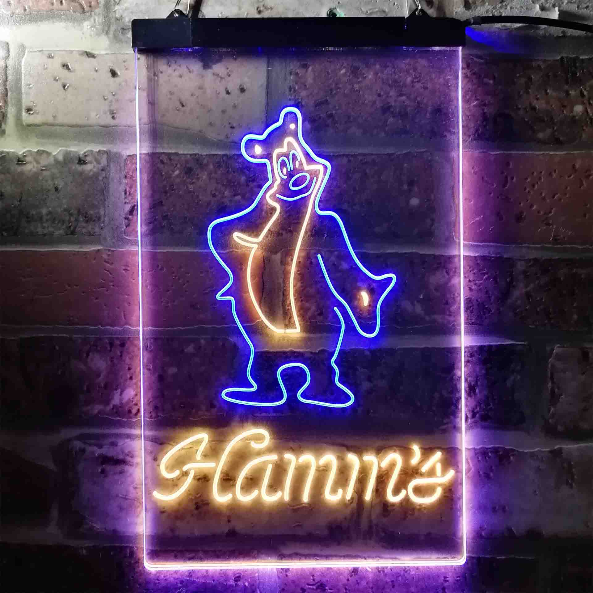Hamm's Beer Bear Bar Home Bar Neon Light LED Sign - Image 6