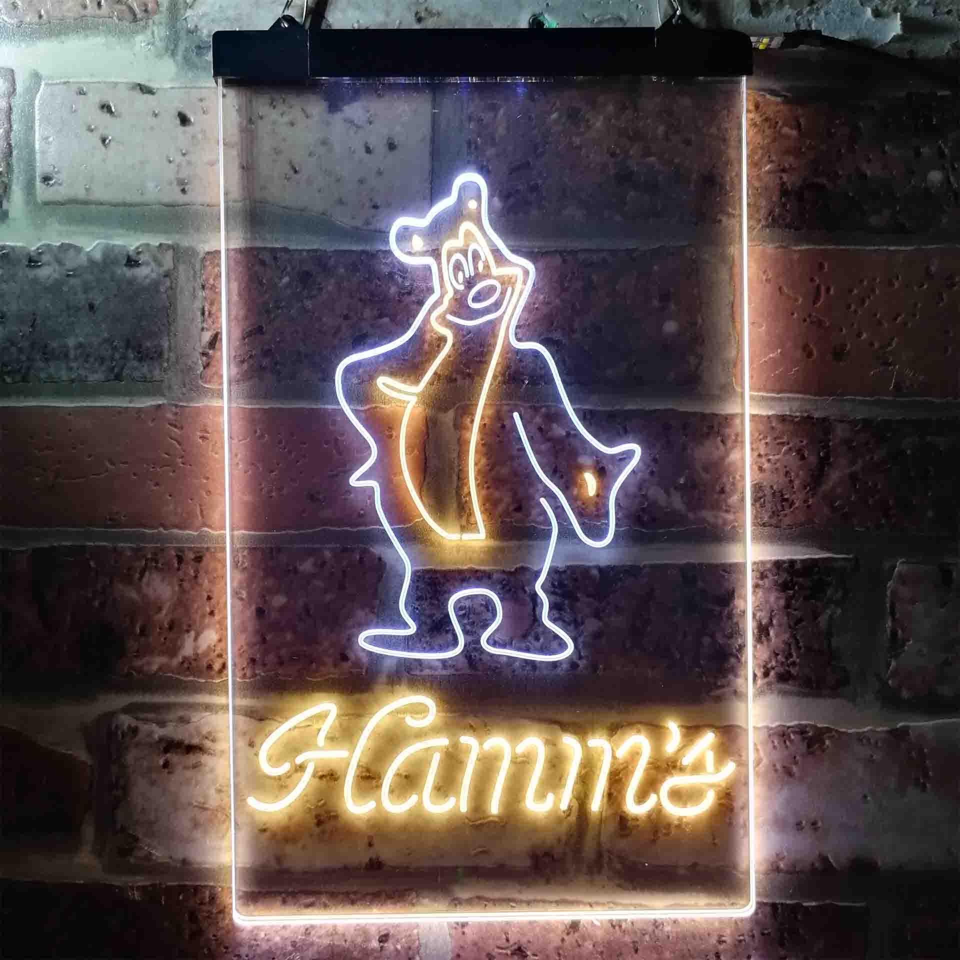 Hamm's Beer Bear Bar Home Bar Neon Light LED Sign - Image 9