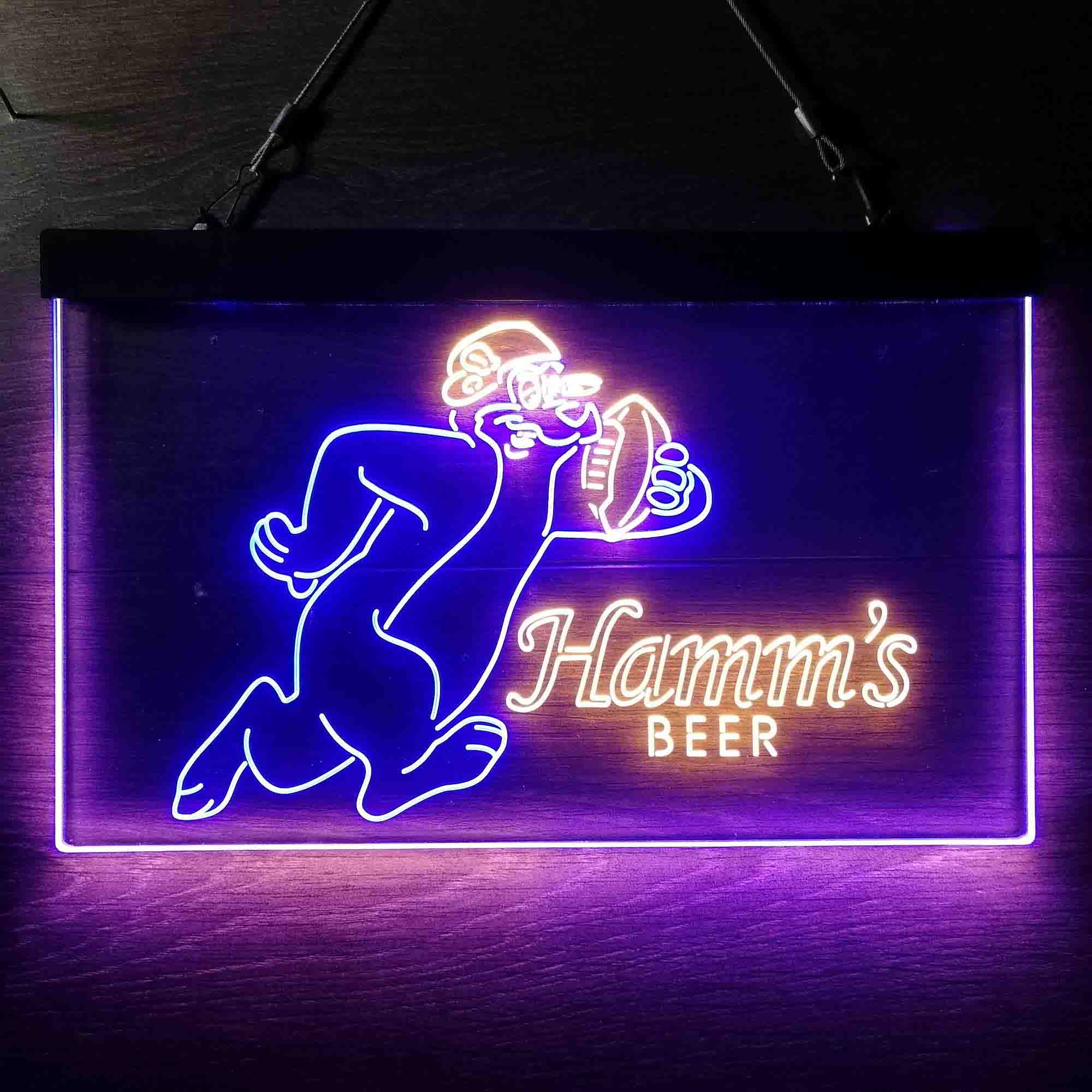 Hamm's Beer Bear Football Neon-Like LED Sign - Image 12