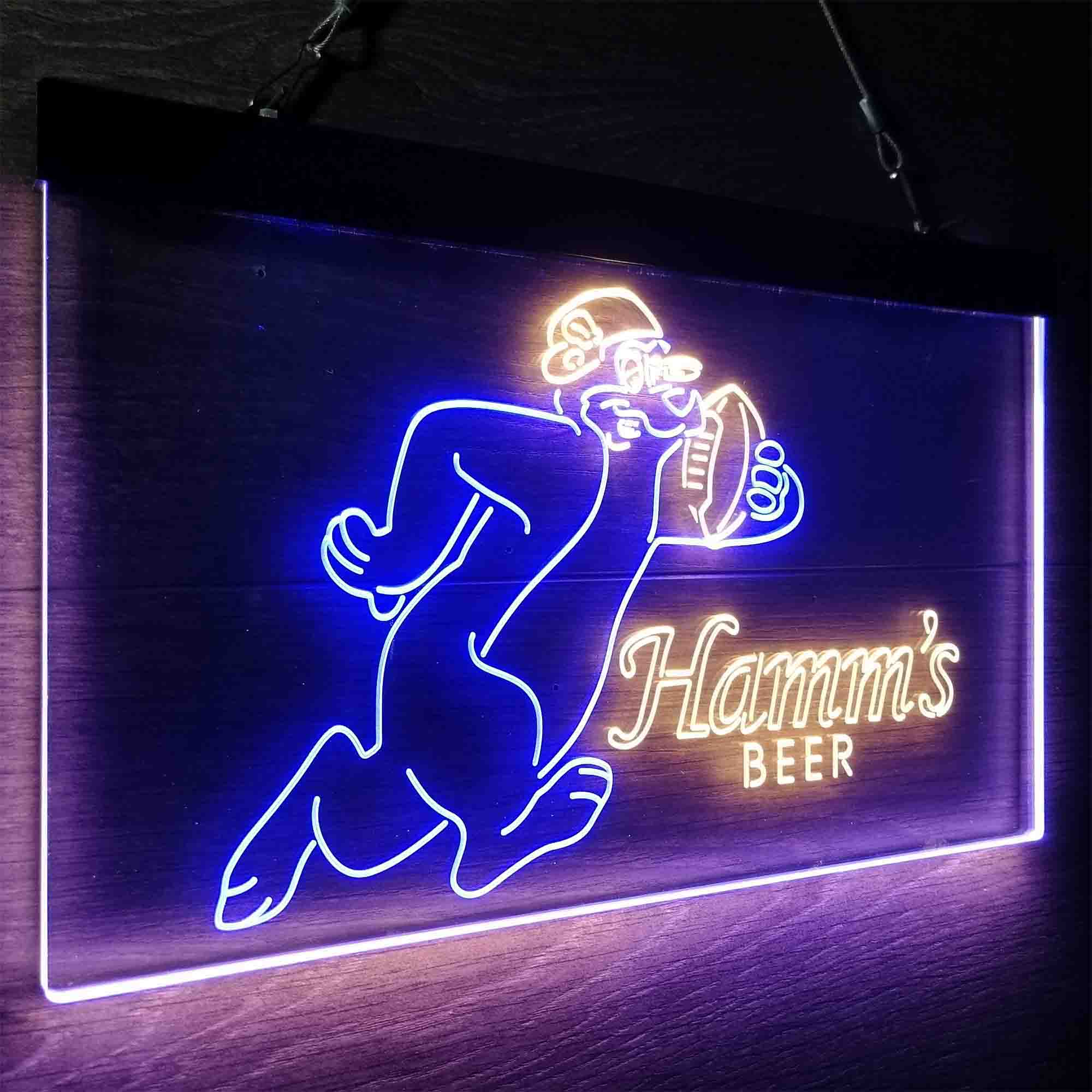 Hamm's Beer Bear Football Neon-Like LED Sign - Image 25