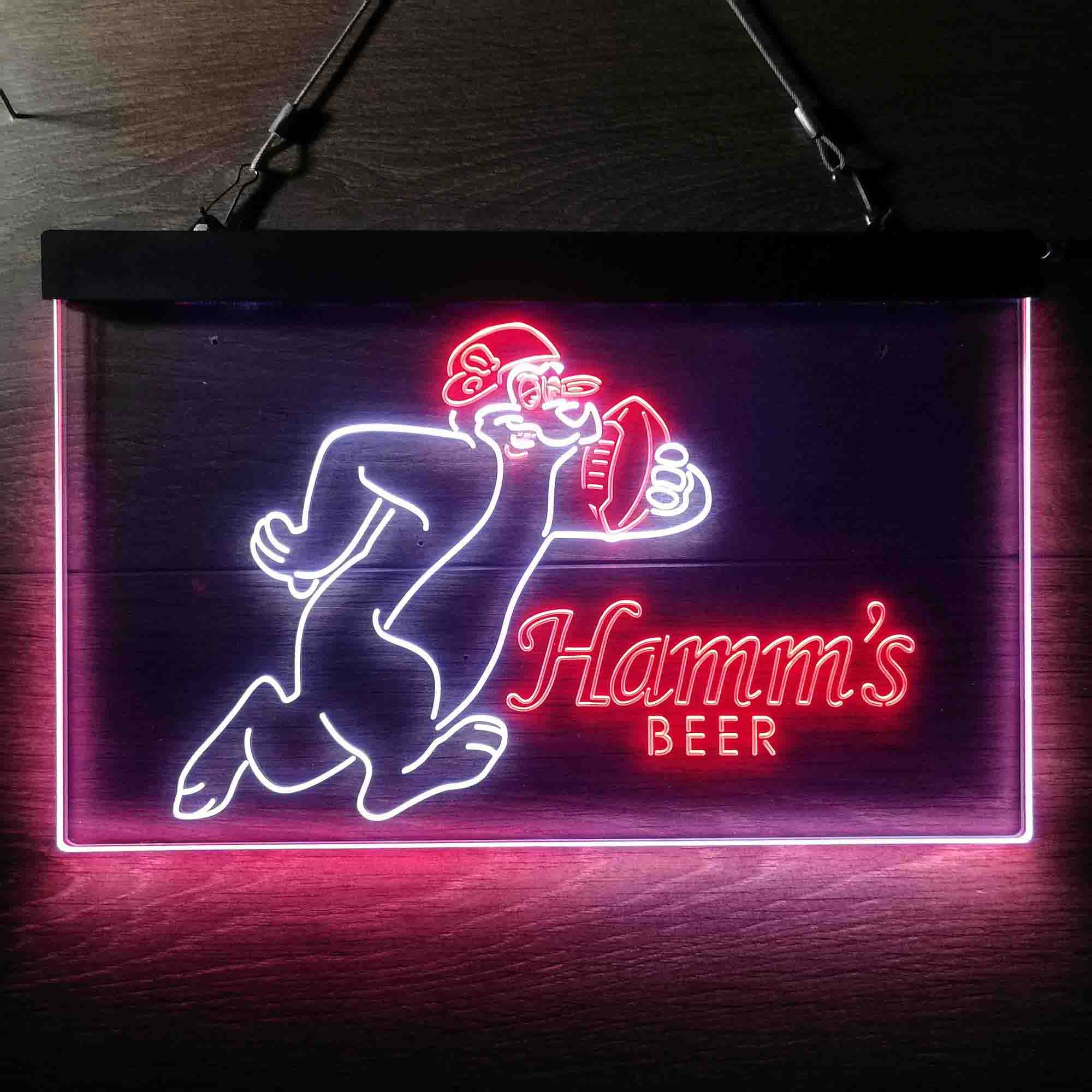 Hamm's Beer Bear Football Neon-Like LED Sign - Image 6