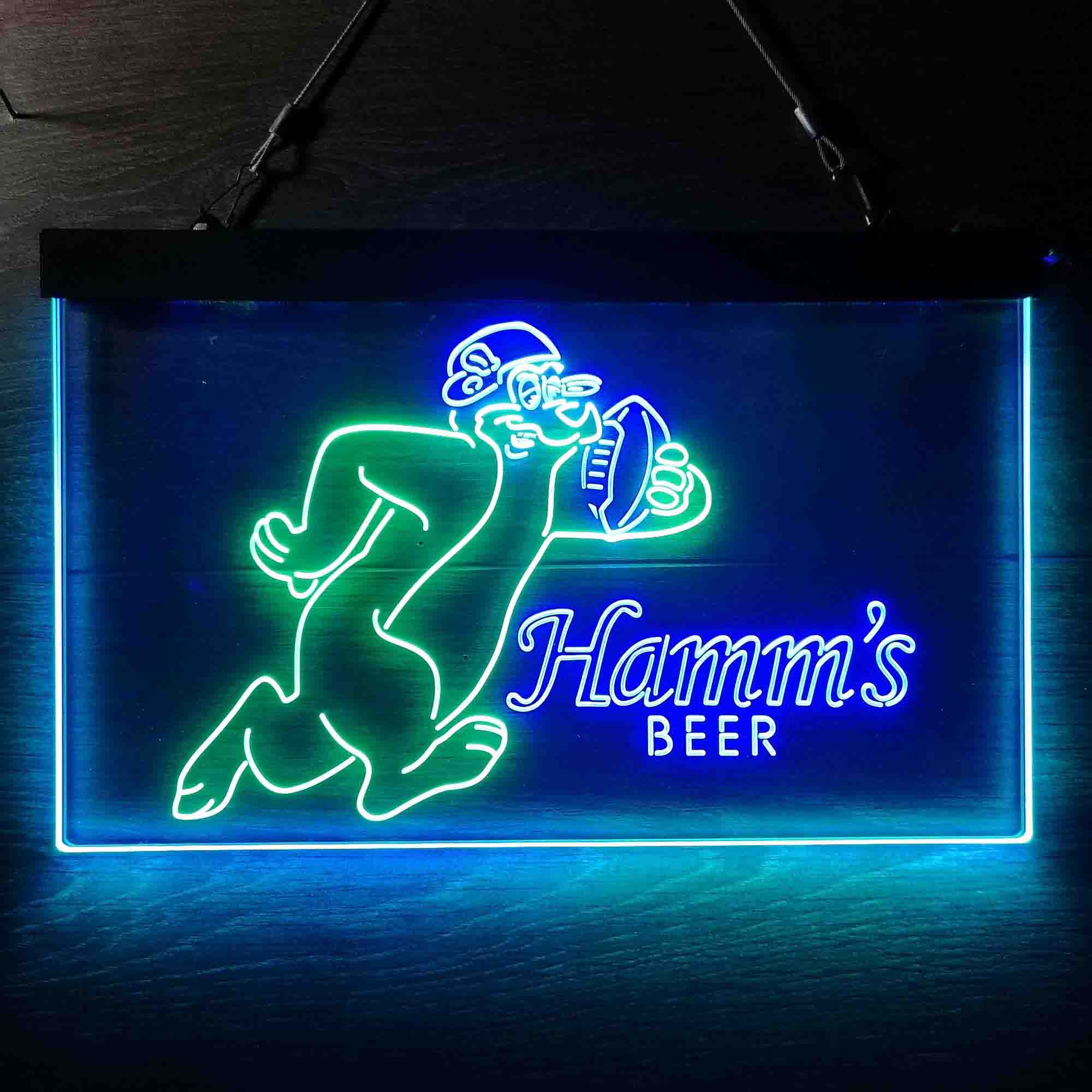 Hamm's Beer Bear Football Neon-Like LED Sign - Image 8