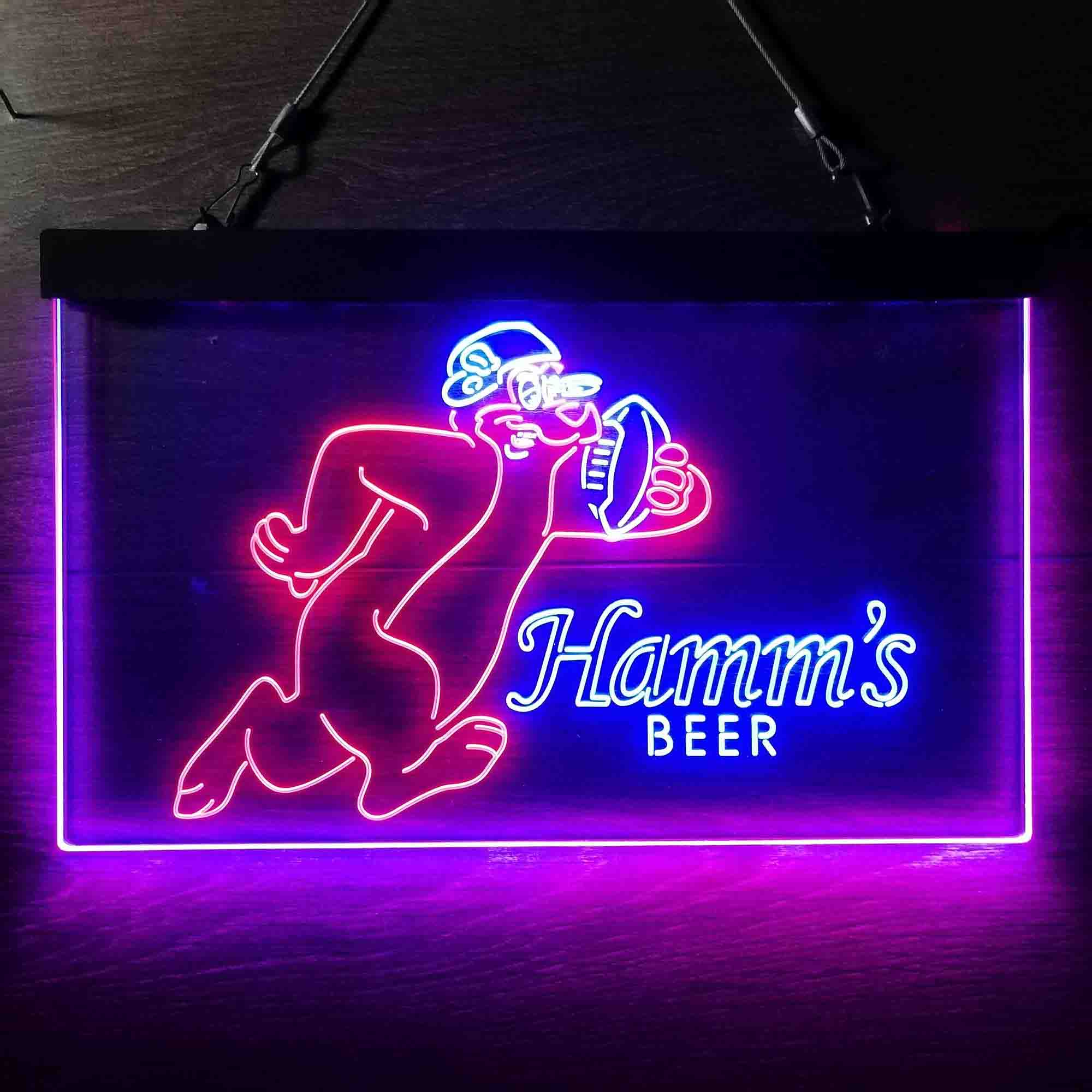 Hamm's Beer Bear Football Neon-Like LED Sign - Image 9