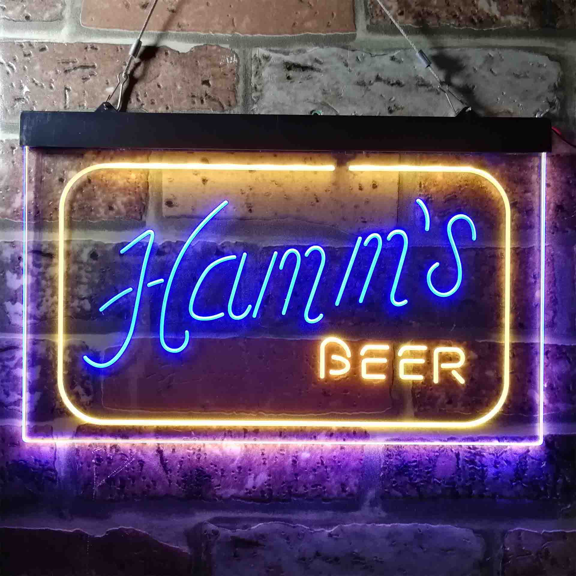 Hamm's Beer Rectangle Neon-Like LED Sign - Image 2