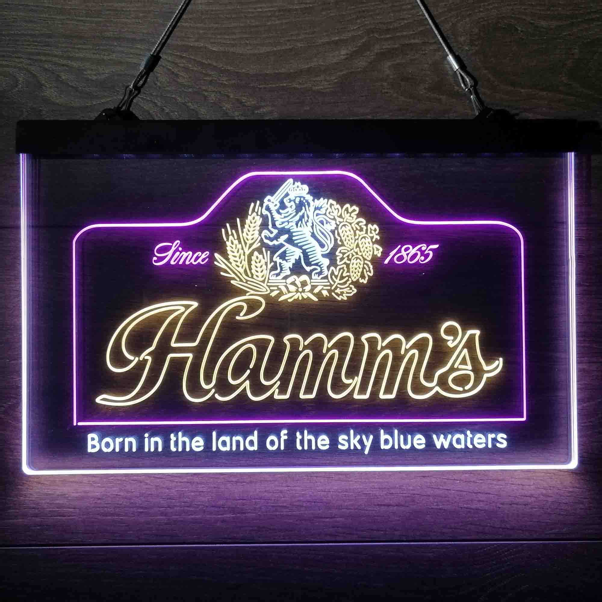 Hamm's Beer Since 1865 Neon 3-Color LED Sign - Image 13
